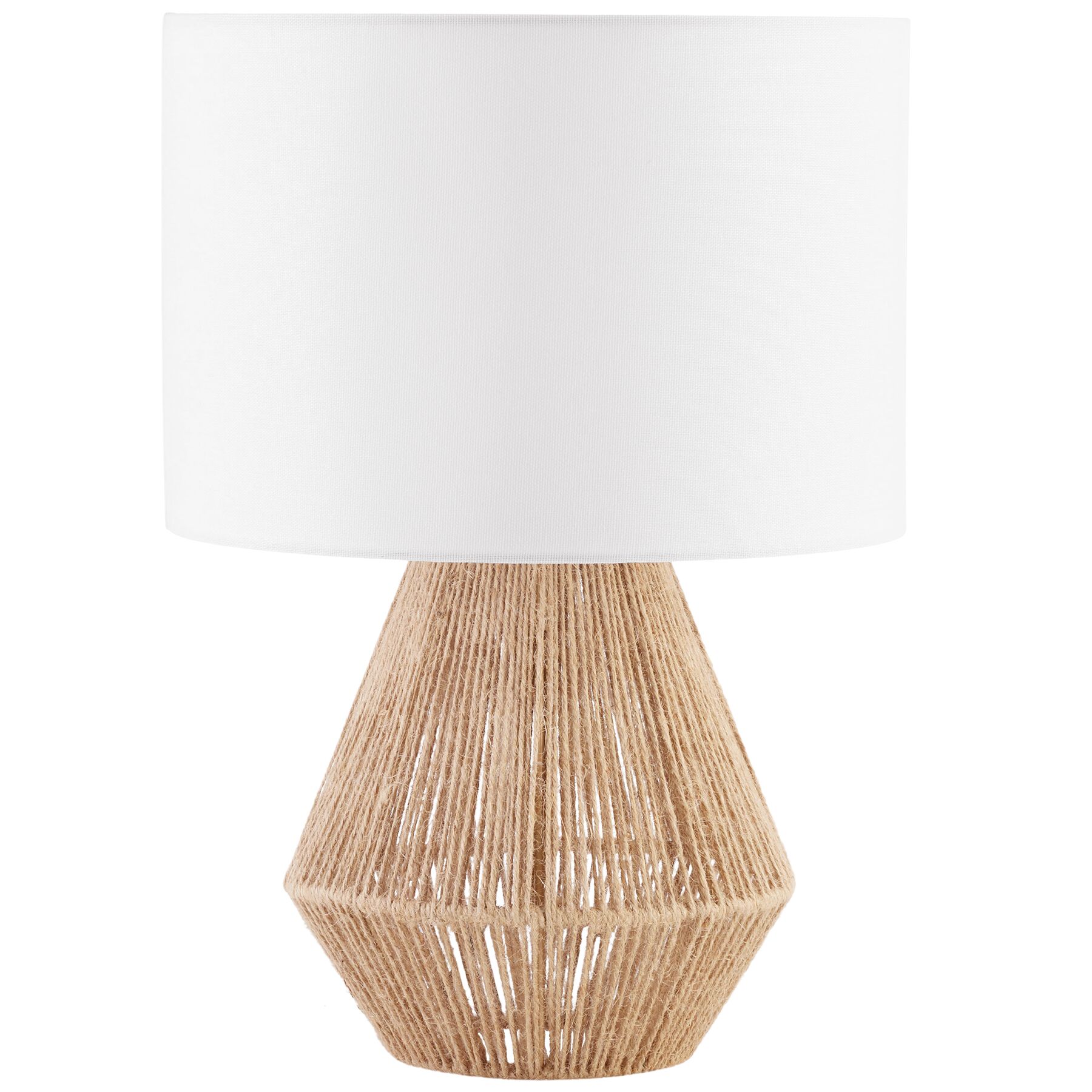 Lâmpada de mesa LIGNEA LUX de juta em estilo boho, 60W - natural | tectake