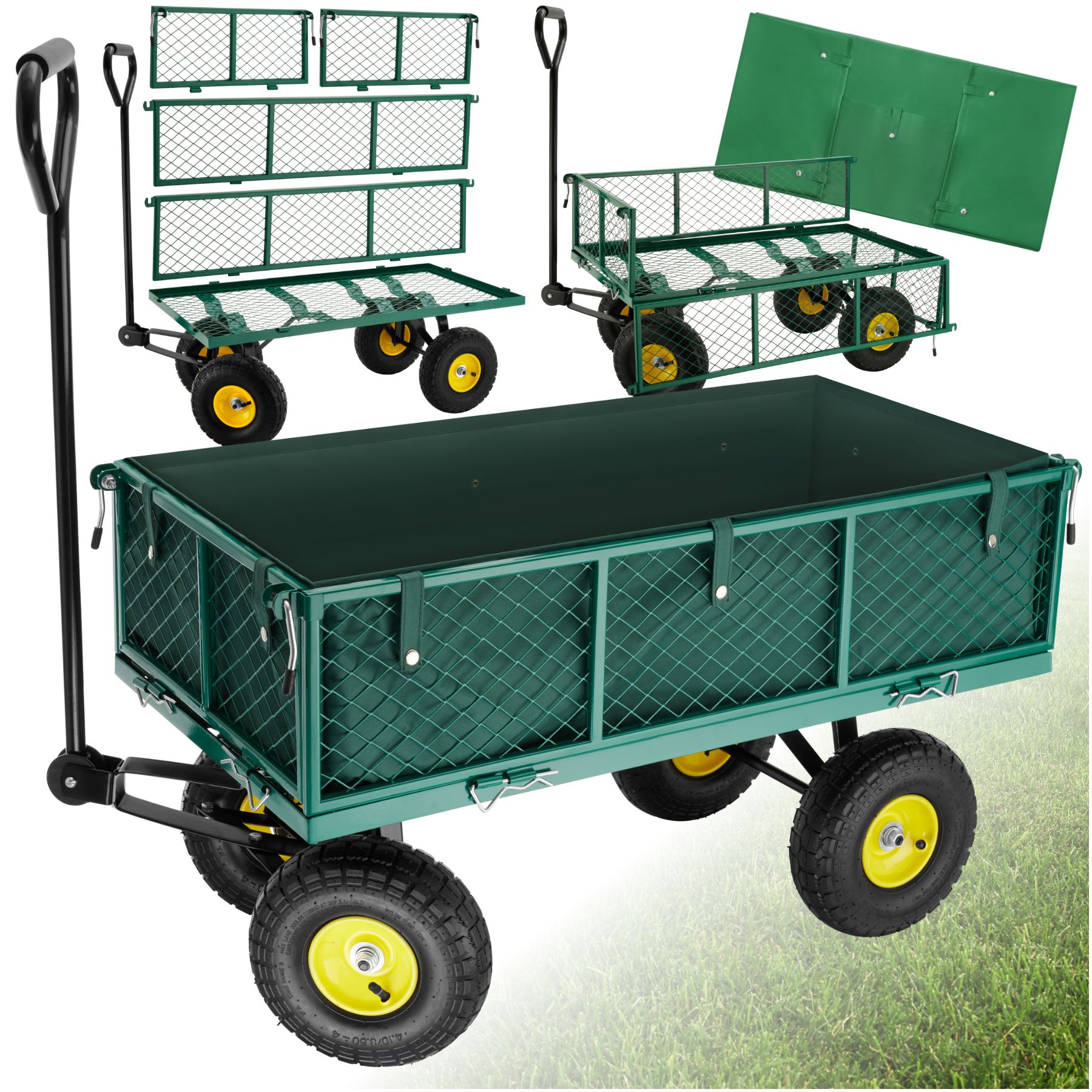 Bollerwagen max. 350kg - grün