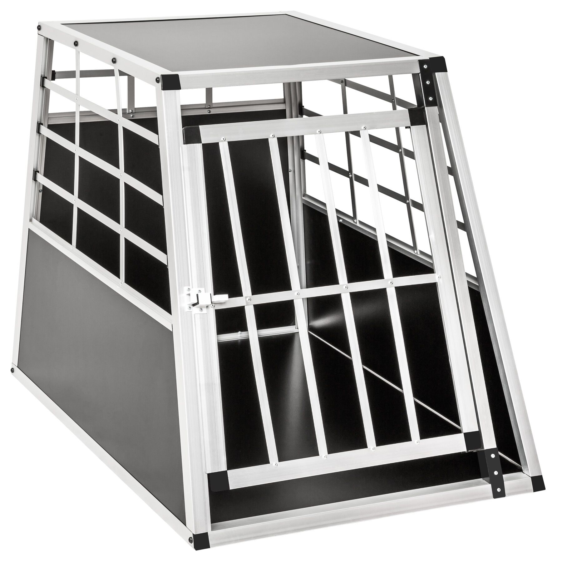 Transportadora de animais individual com parede traseira vertical - 66 x 90 x 69,5 cm