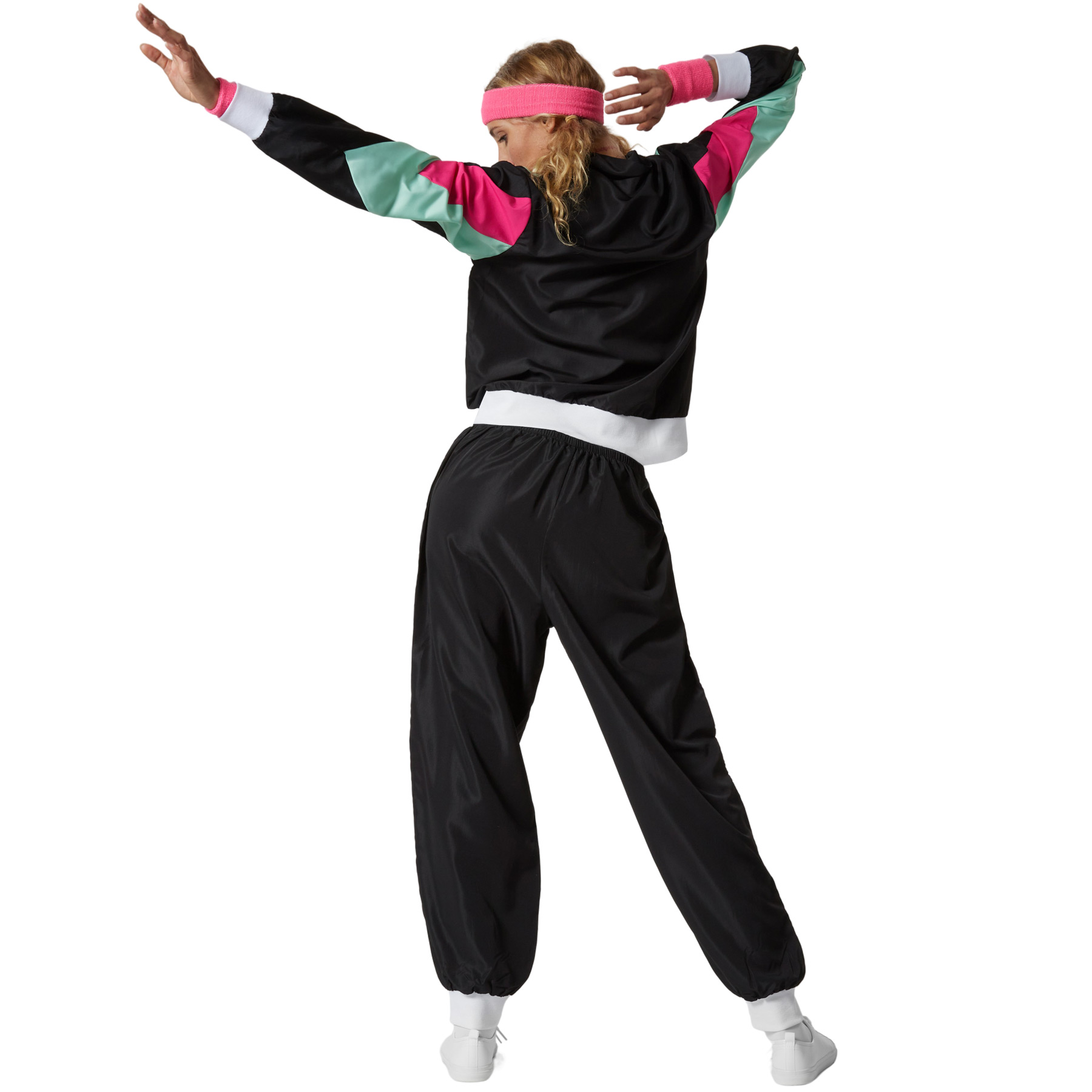 Fancy Dress Costume Women's Retro 80's 90's Tracksuit Outfit Halloween Dress Up - Picture 3 of 20