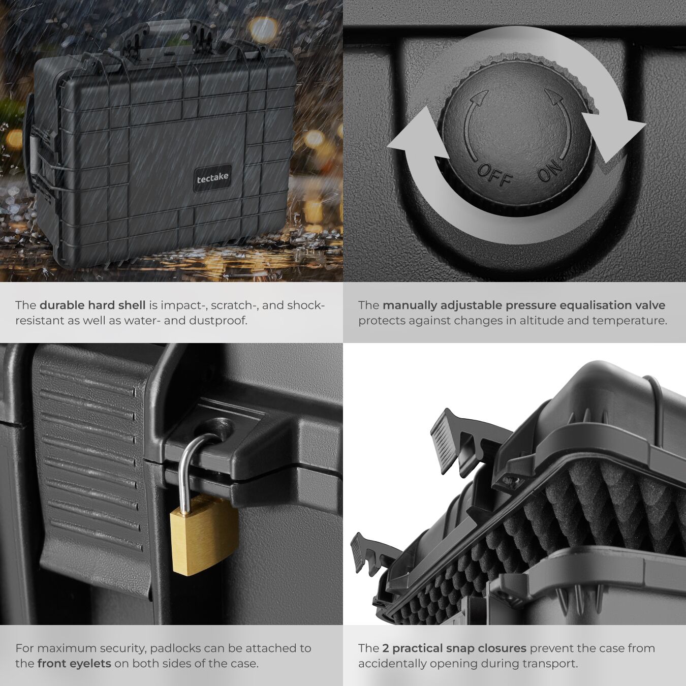 Hard Shell Camera Lens Case Hard Shell Case Camera with Foam Lens Waterproof on Wheels Carrying ...