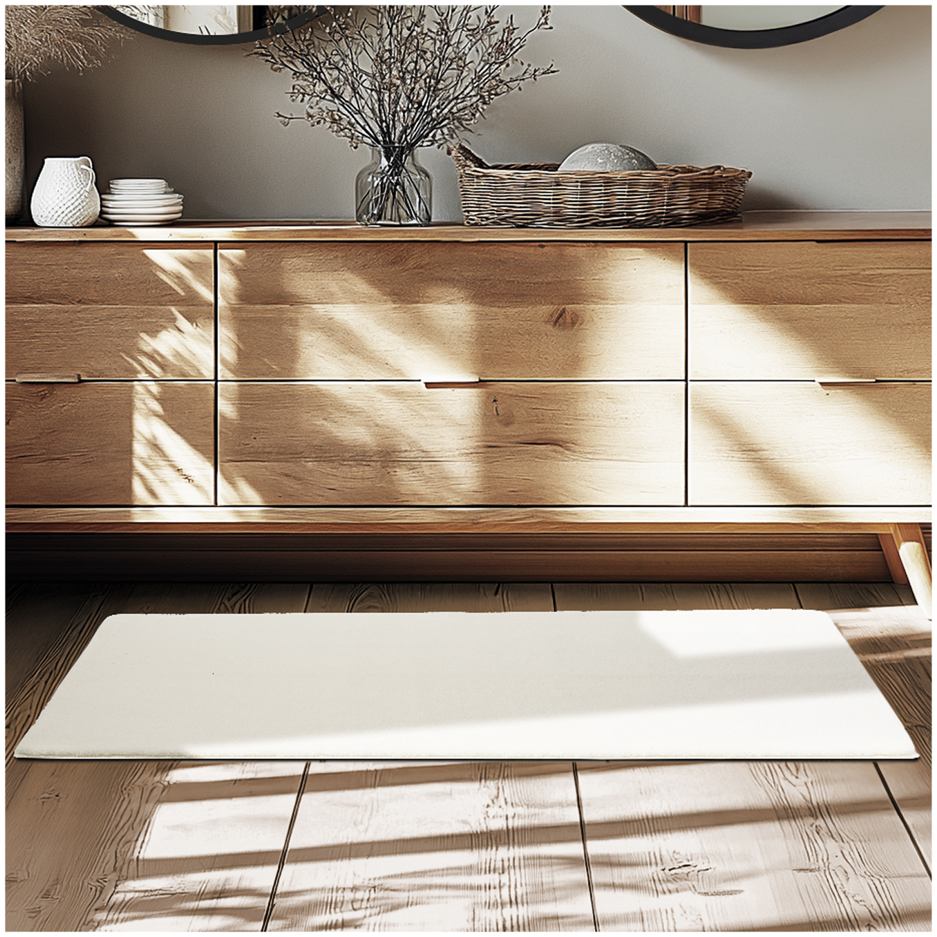 Kurzflorteppich Soft Zone - creme, 60 x 110 cm