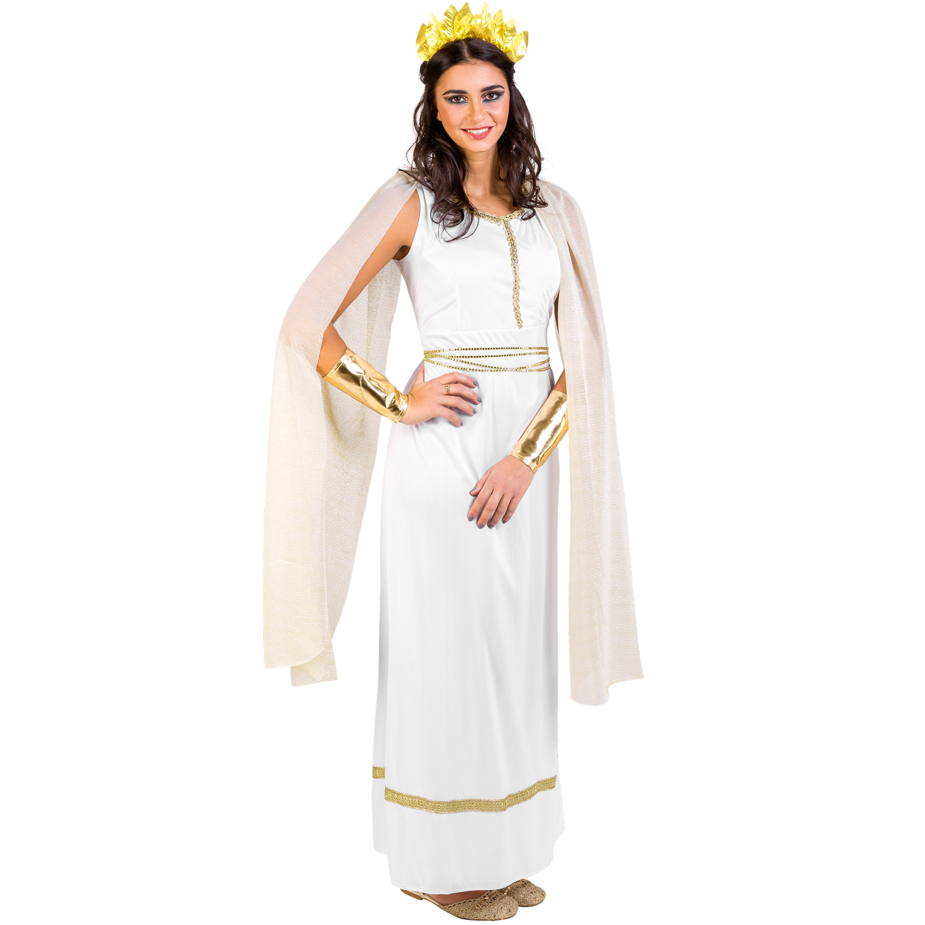 Women's costume Greek goddess Olympia Halloween Fancy Dress Outfit Adult  Goddess | eBay UK