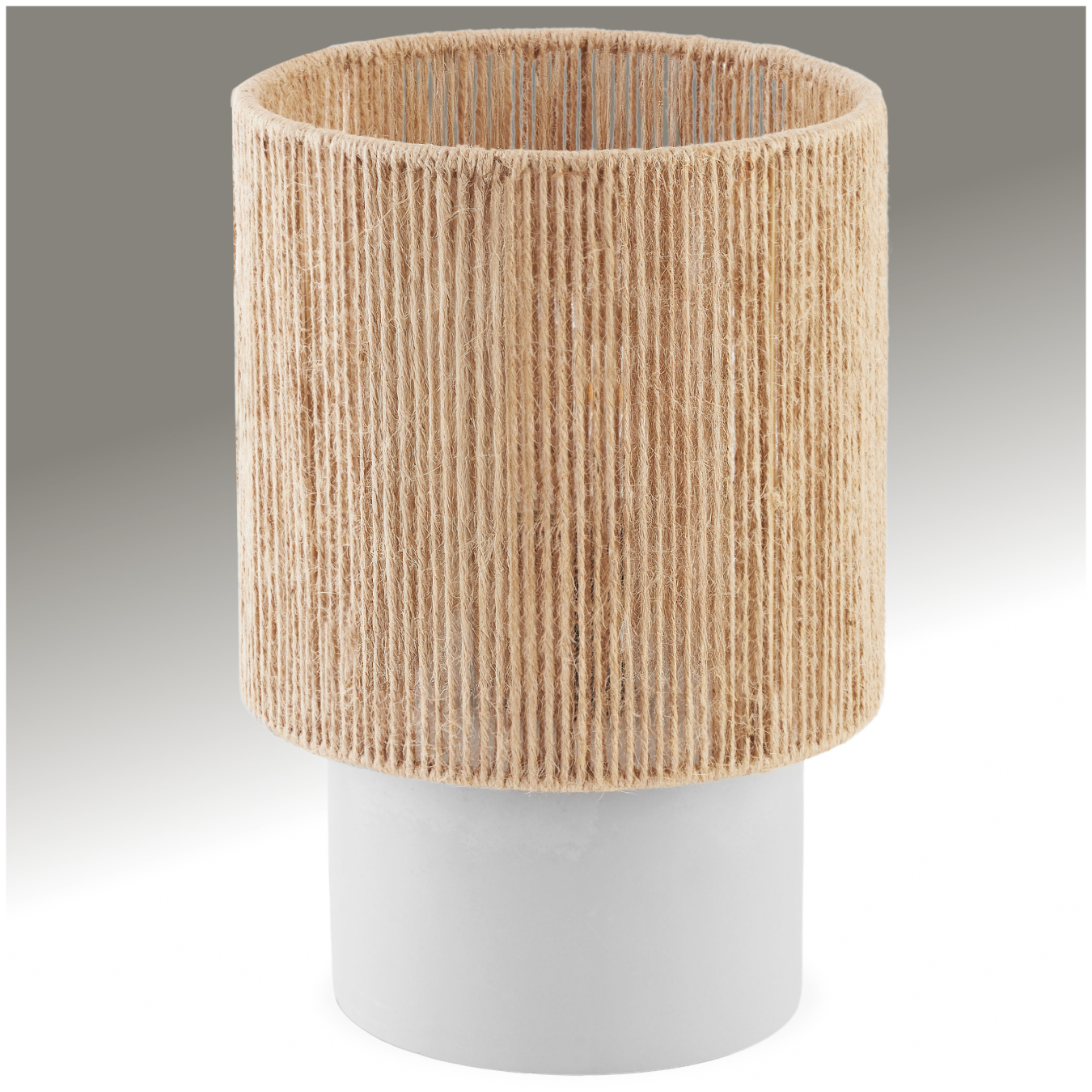 Tischleuchte Klea aus Jute im Boho-Stil, 60W - natur