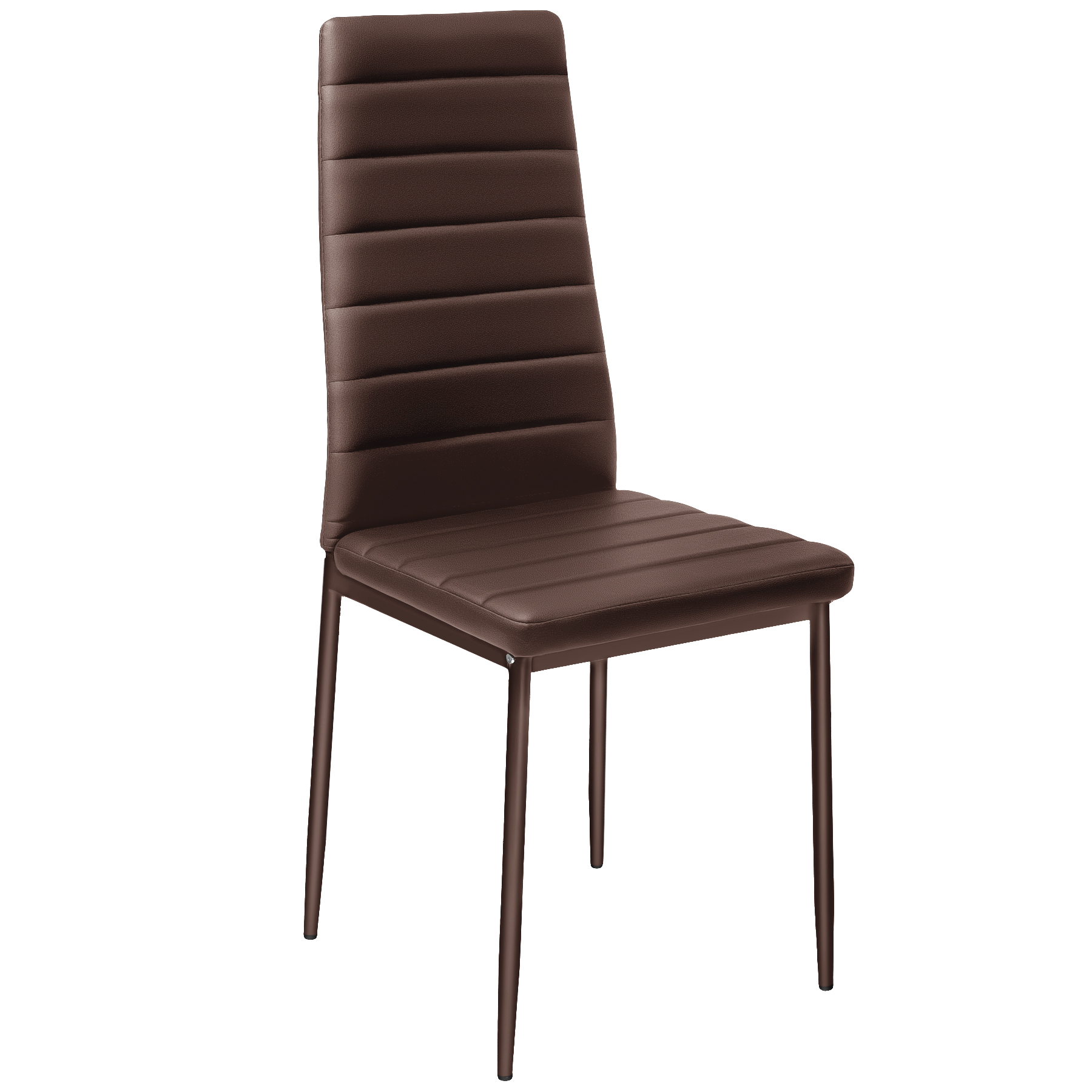 Dining Chair Set Kitchen Living Room Furniture Faux Leather Chairs Thick Padding - Picture 61 of 61