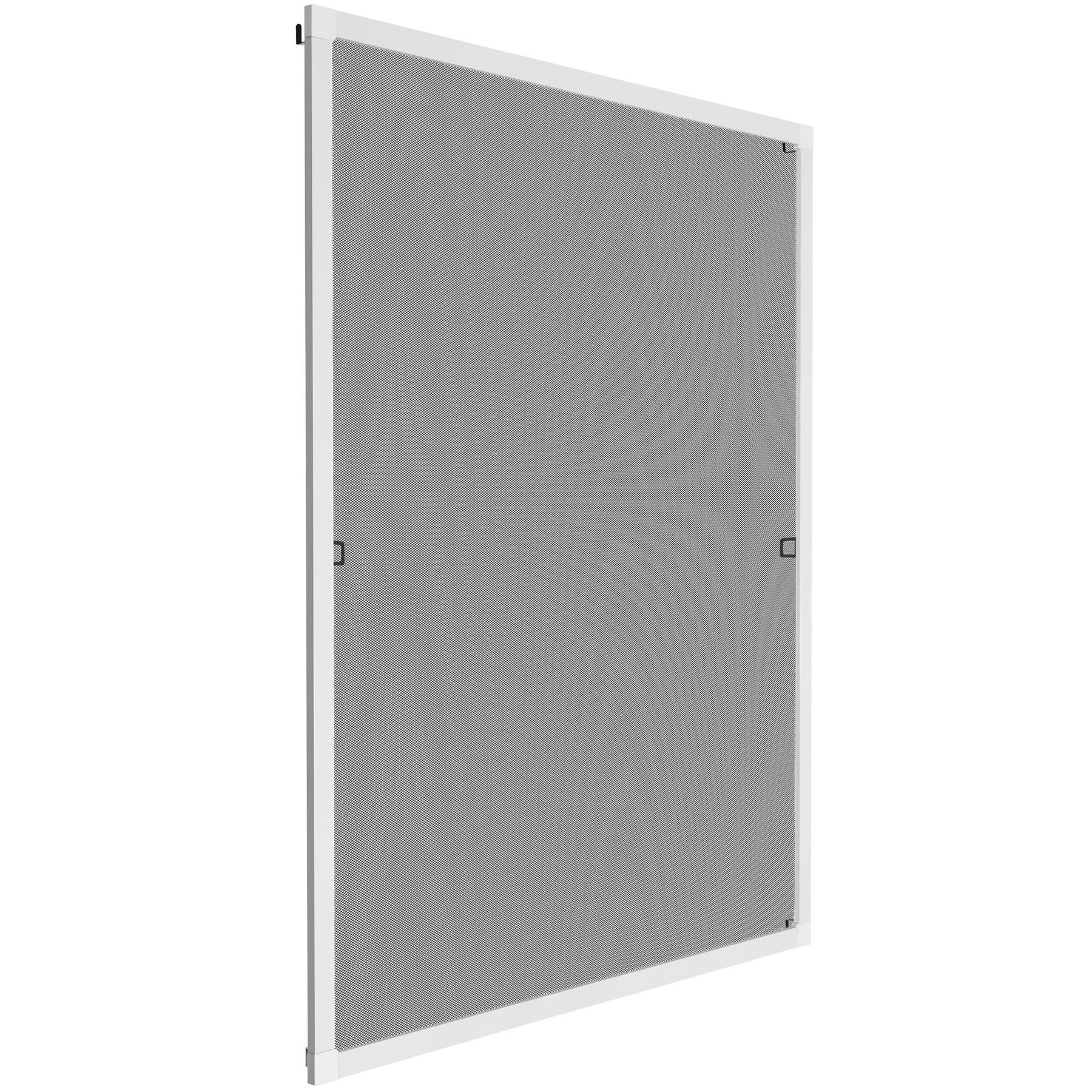 Fly Screen - for window frame, individually adjustable - 100 x 120 cm, white