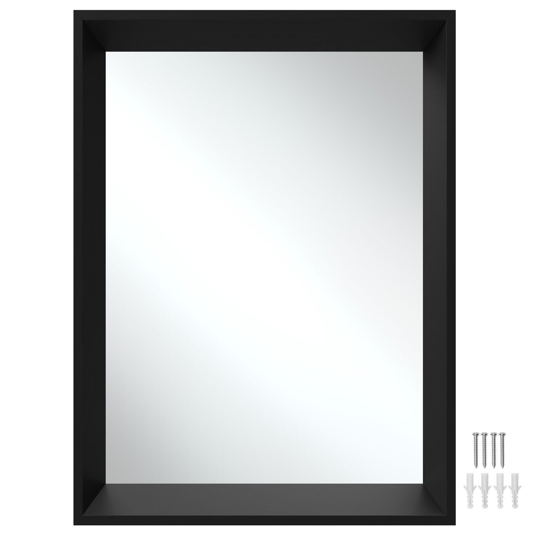 Espelho de parede retangular ELINA com moldura de plástico - 3.80 x 40.00 x 60.00 cm | tectake