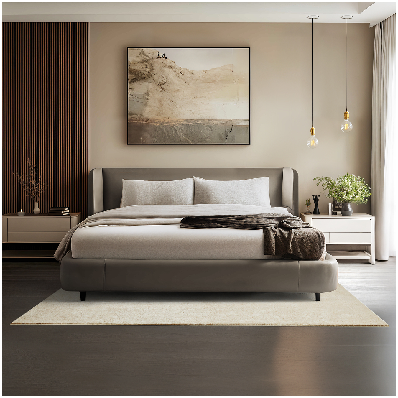 Kurzflorteppich Soft Zone - beige, 140 x 200 cm