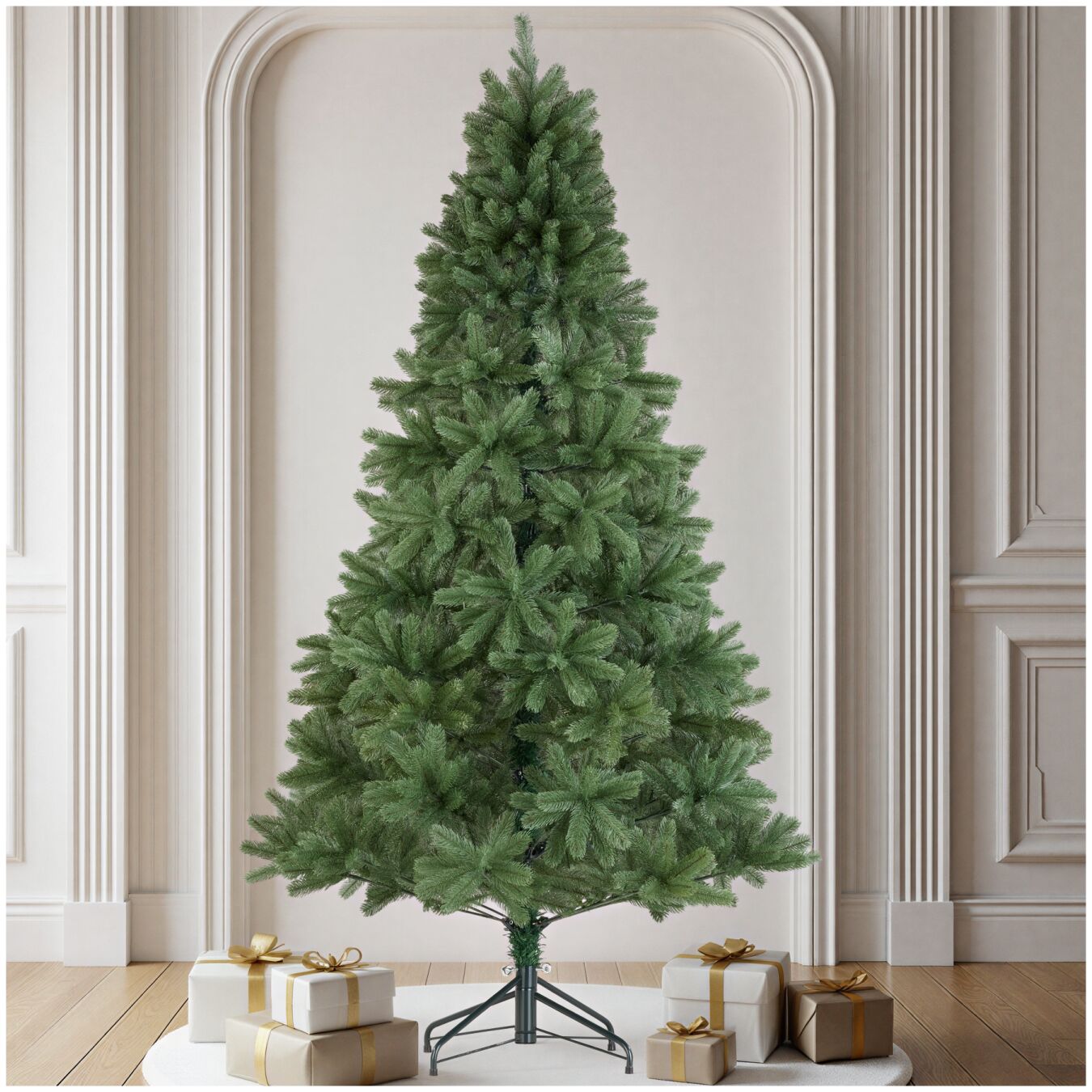 Christmas Tree Prancer - artificial in green, injection moulded needles - 210 cm | tectake