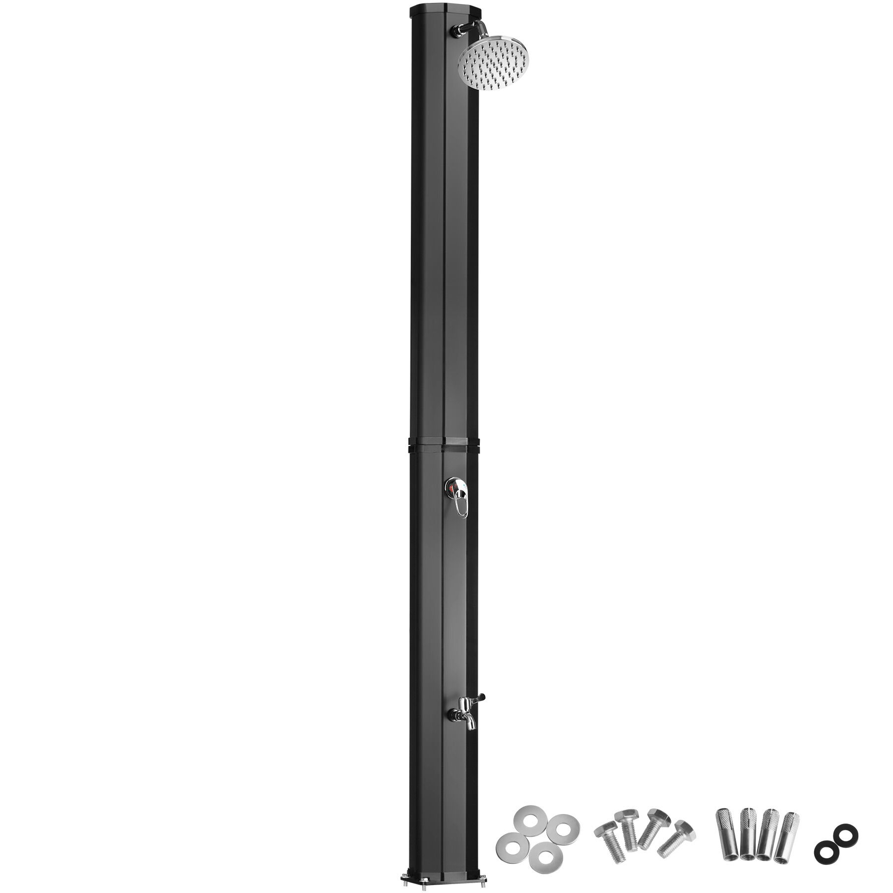 Solar shower outdoor garden portable faucet rain shower head camping - Picture 10 of 25