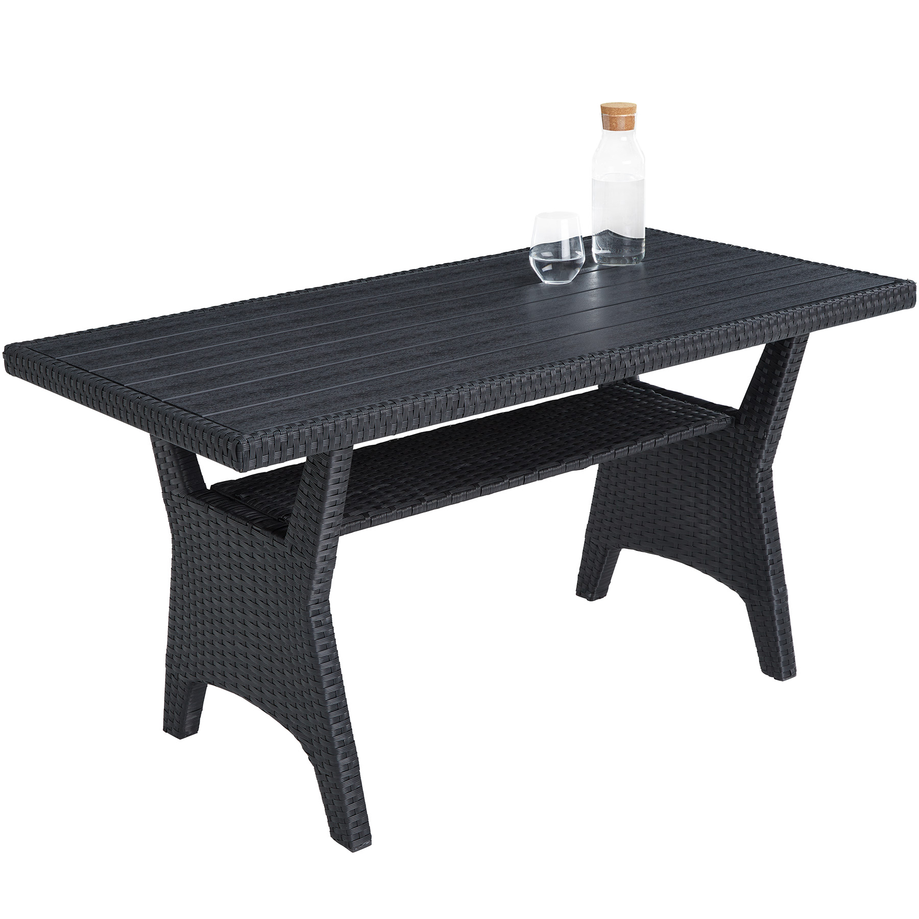 Rattan Garden Corner Sofa Set 6 Seat, 1 Table Outdoor Lounge