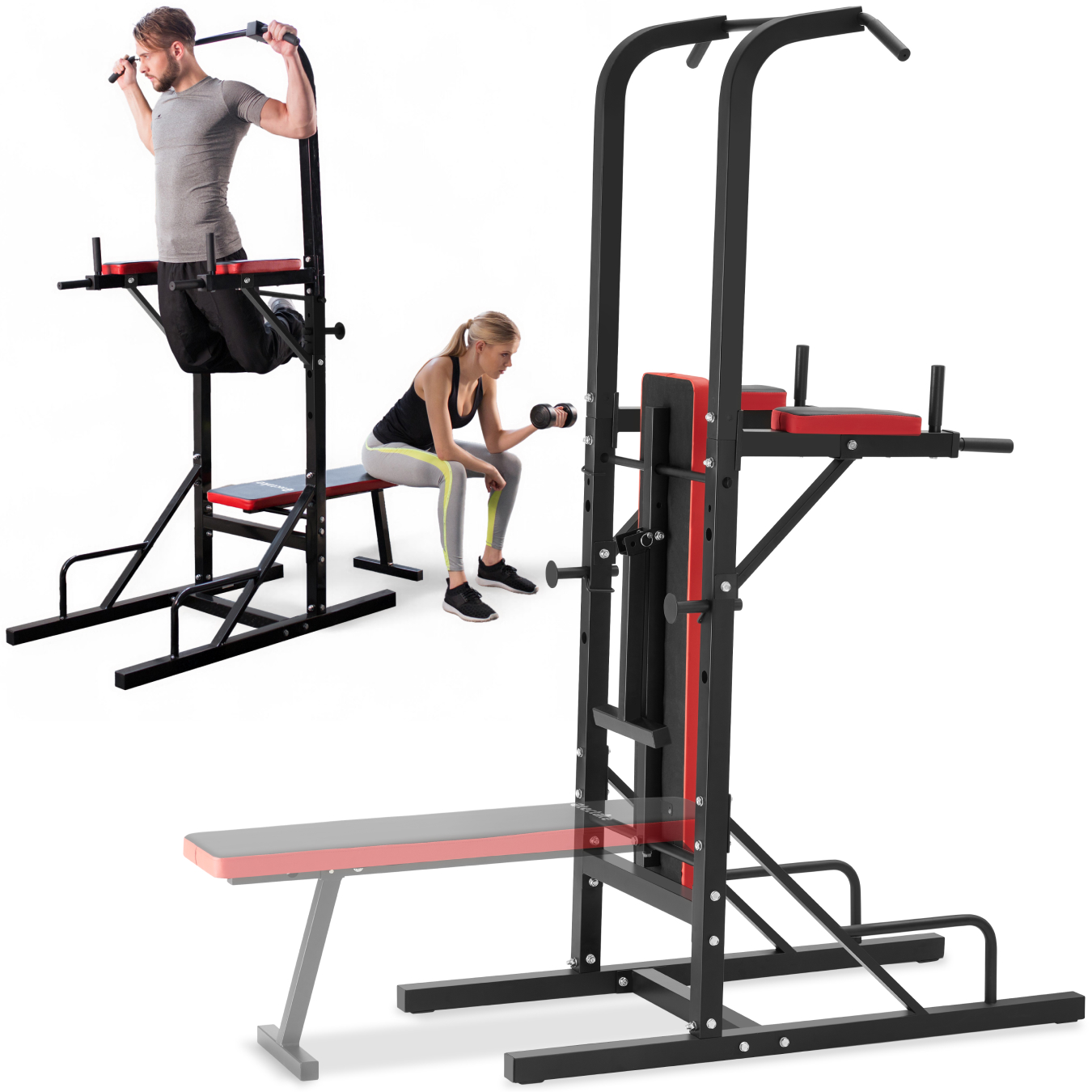 Krachtstation Reeves - zwart | tectake