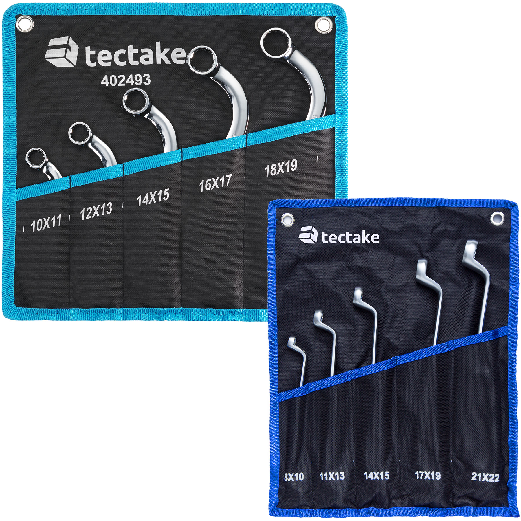 Conjunto de 10 llaves - negro | tectake
