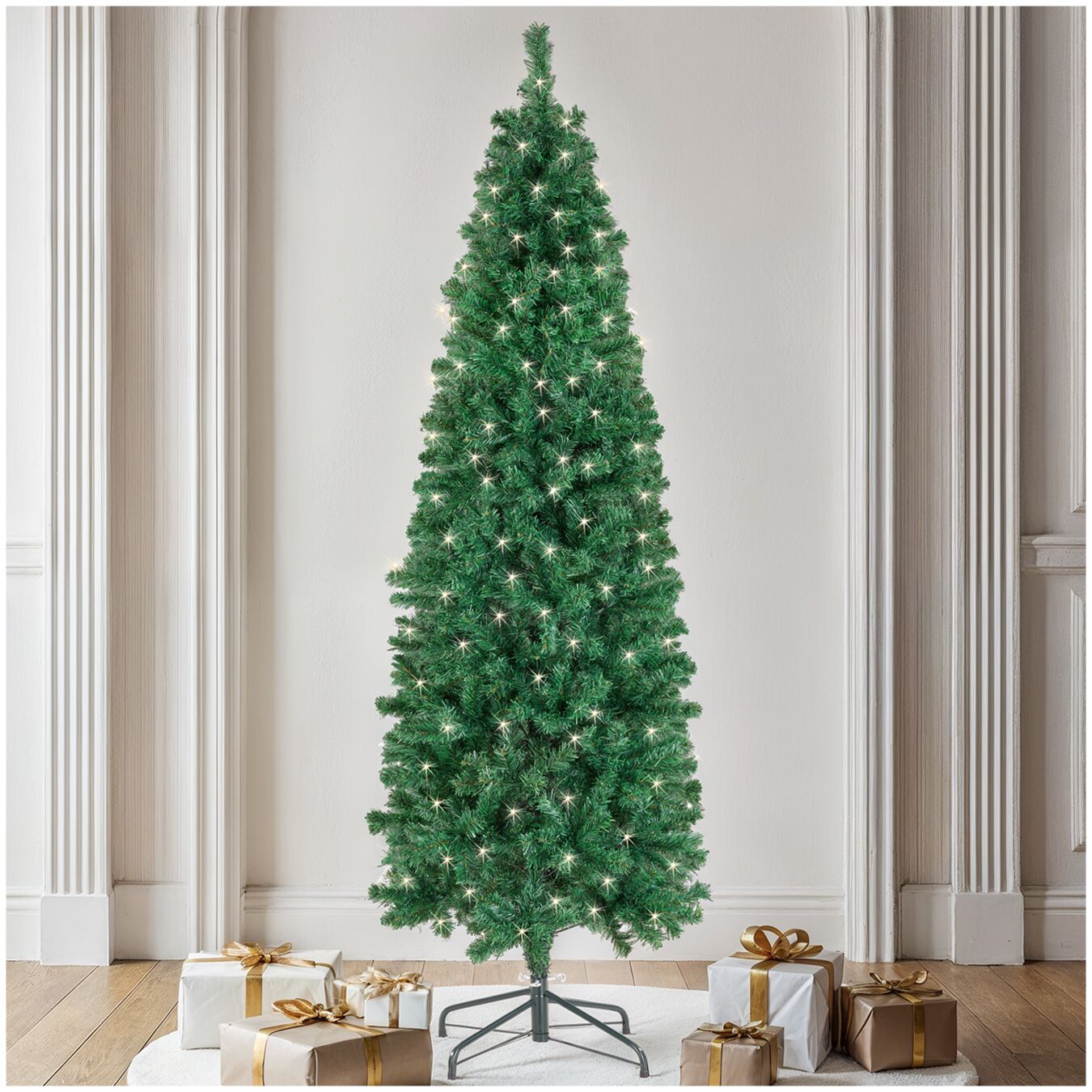 Künstlicher Weihnachtsbaum Comet, naturgetreue Optik - 150 cm, mit Lichterkette