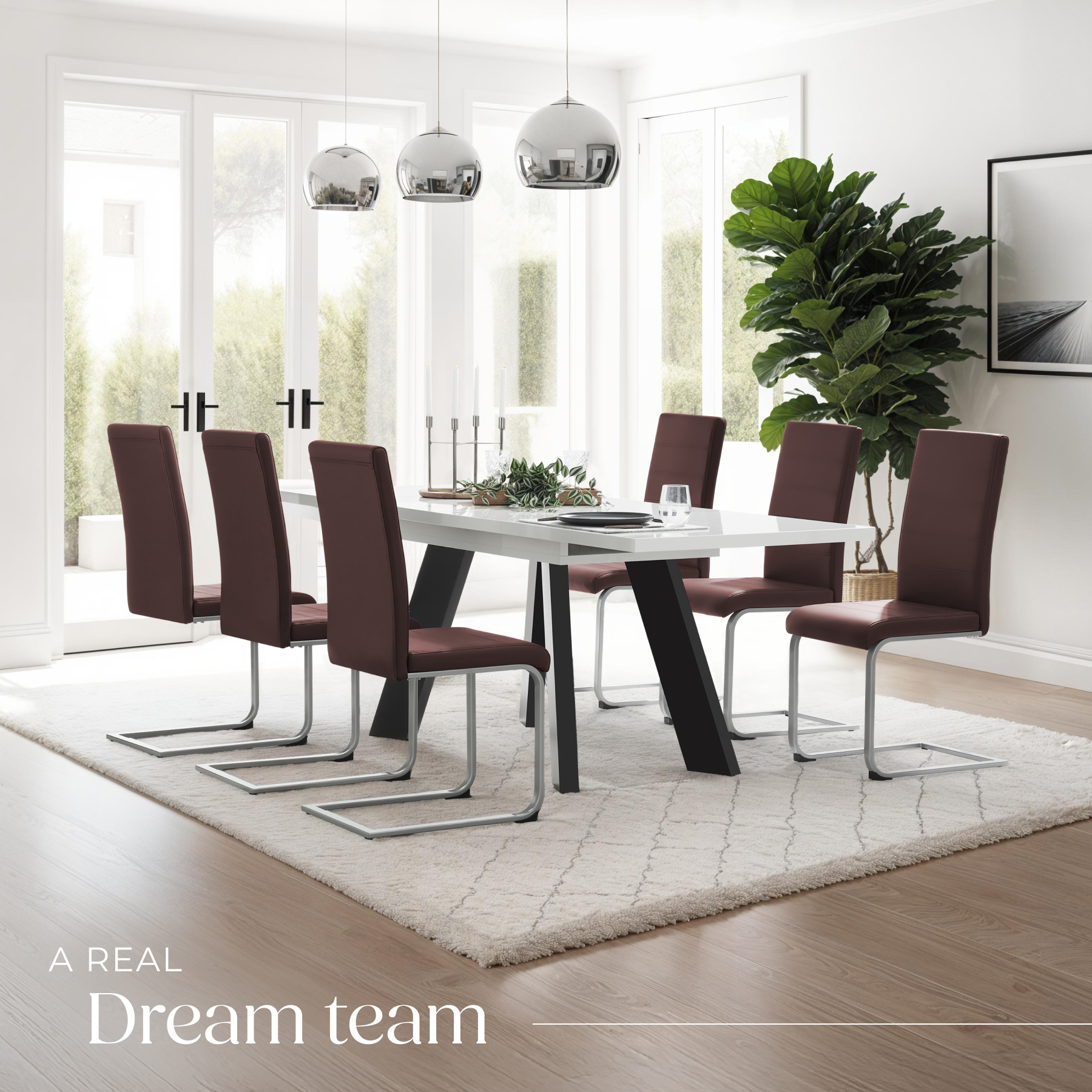 Dining Chairs Set Dinner Table Room Chair Group Breakfast Kitchen Upholstered - Picture 45 of 61