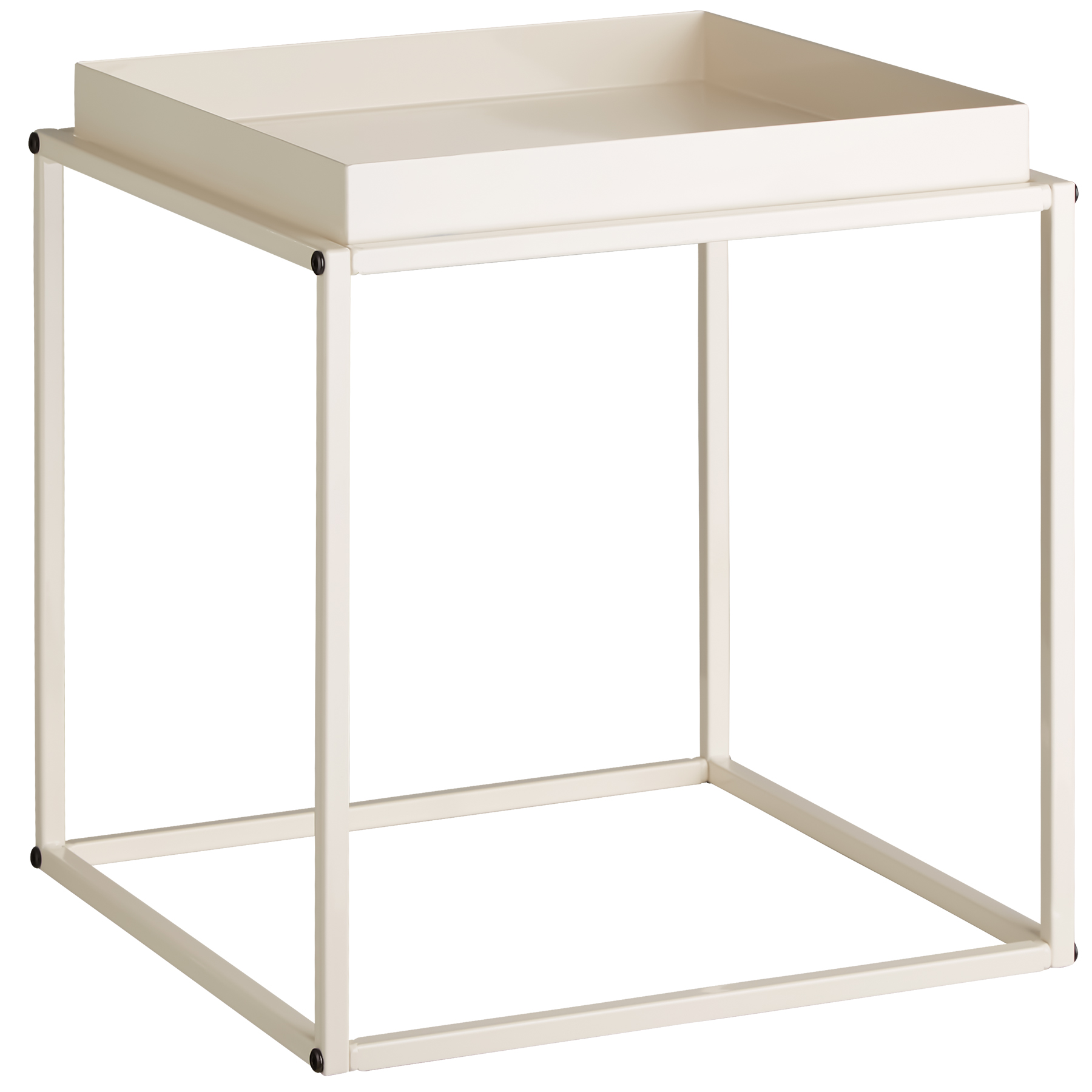 Table d'appoint CAMBRIDGE 40x40x44cm - crème