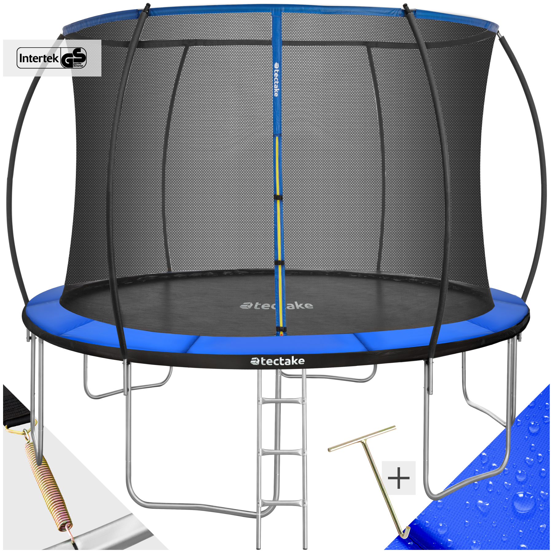 Trampolino elastico con rete di sicurezza per bambini da esterno giardino - Foto 26 di 37