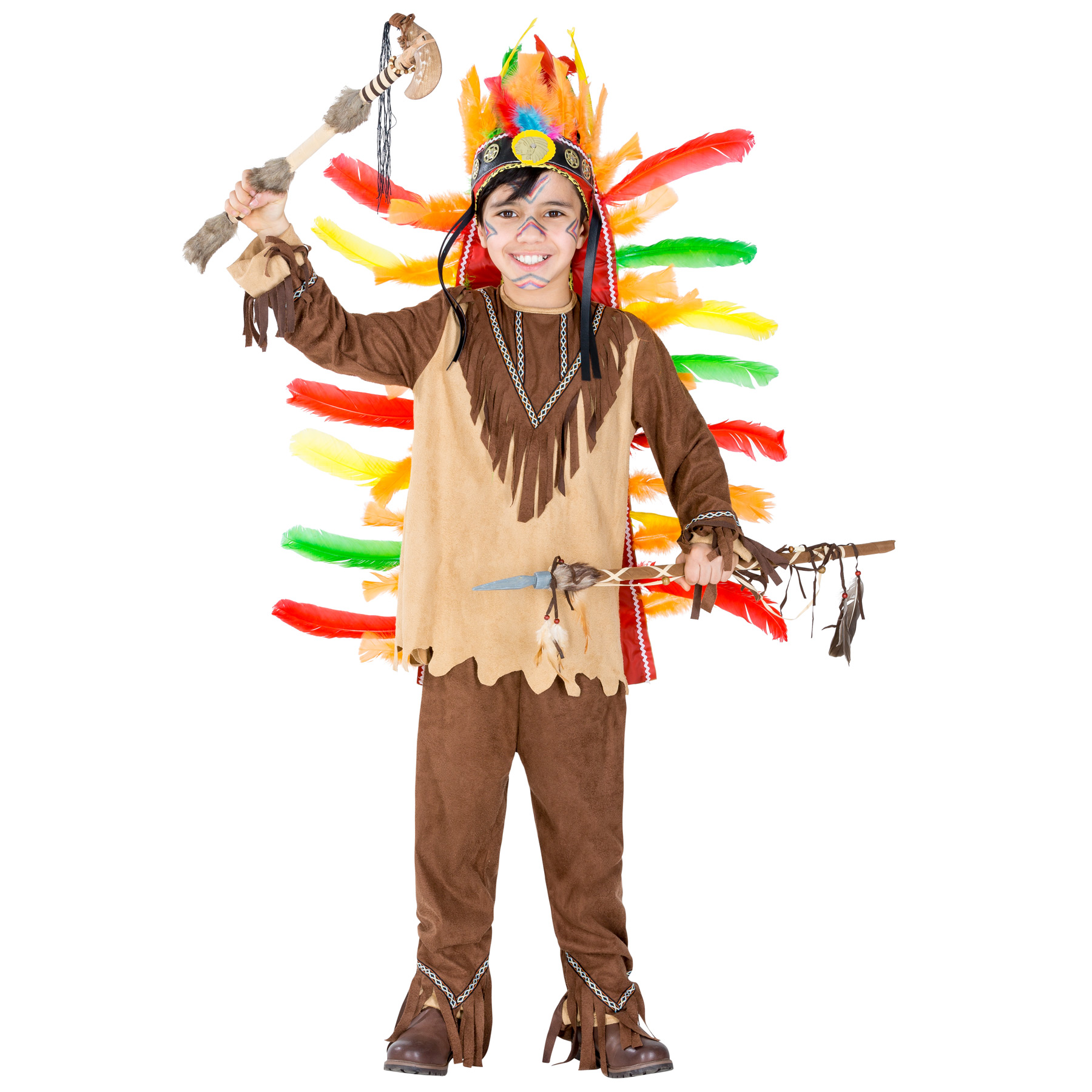 Boy costume Indians Wild West Apache Western suitable for Carnival - Picture 2 of 9