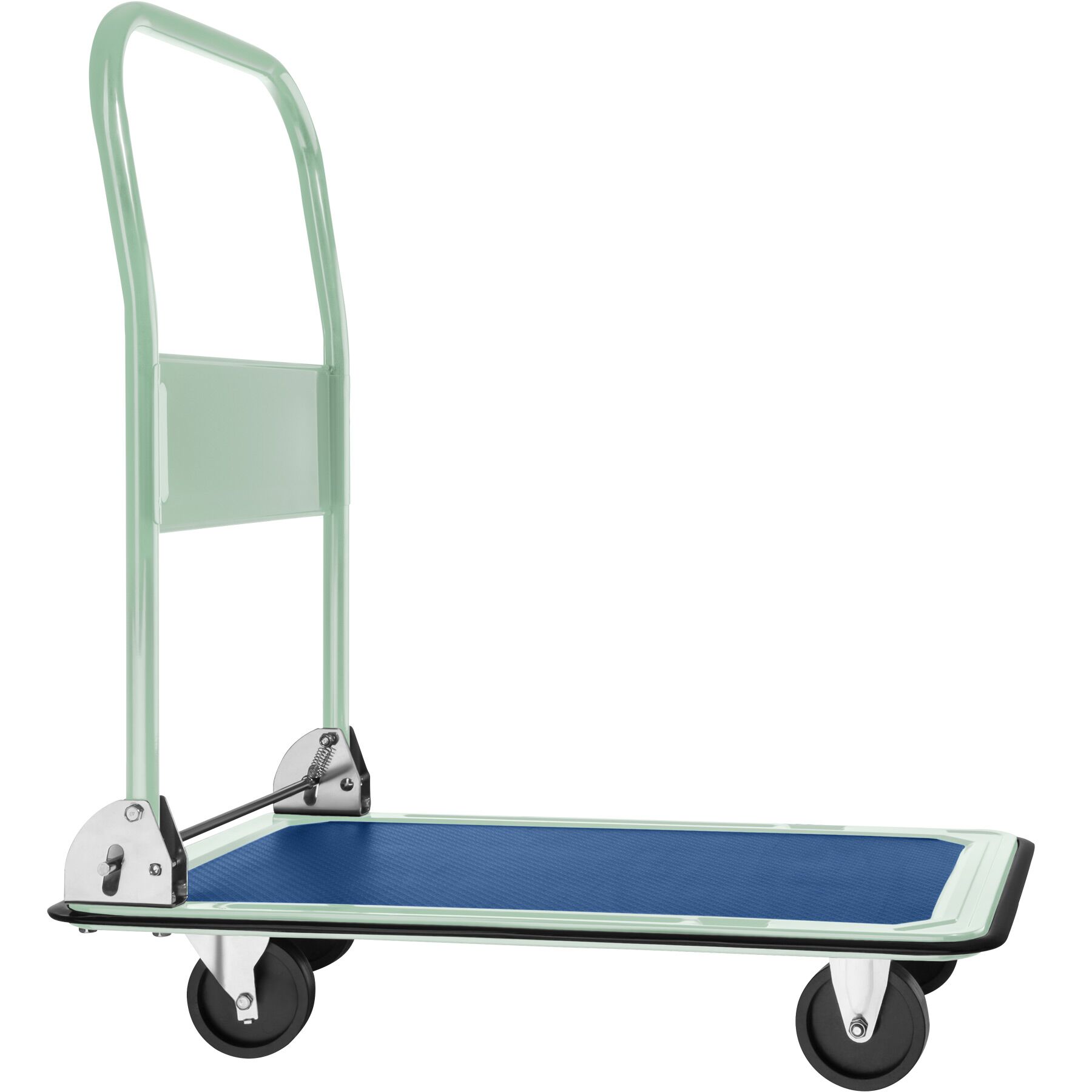 Wózek platformowy transportowy składany 150 kg - biały