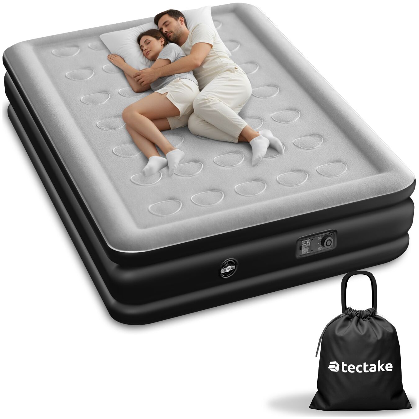 Opblaasbaar matras AirDreams met elektrische pomp - 200 x 148 x 44 cm | tectake