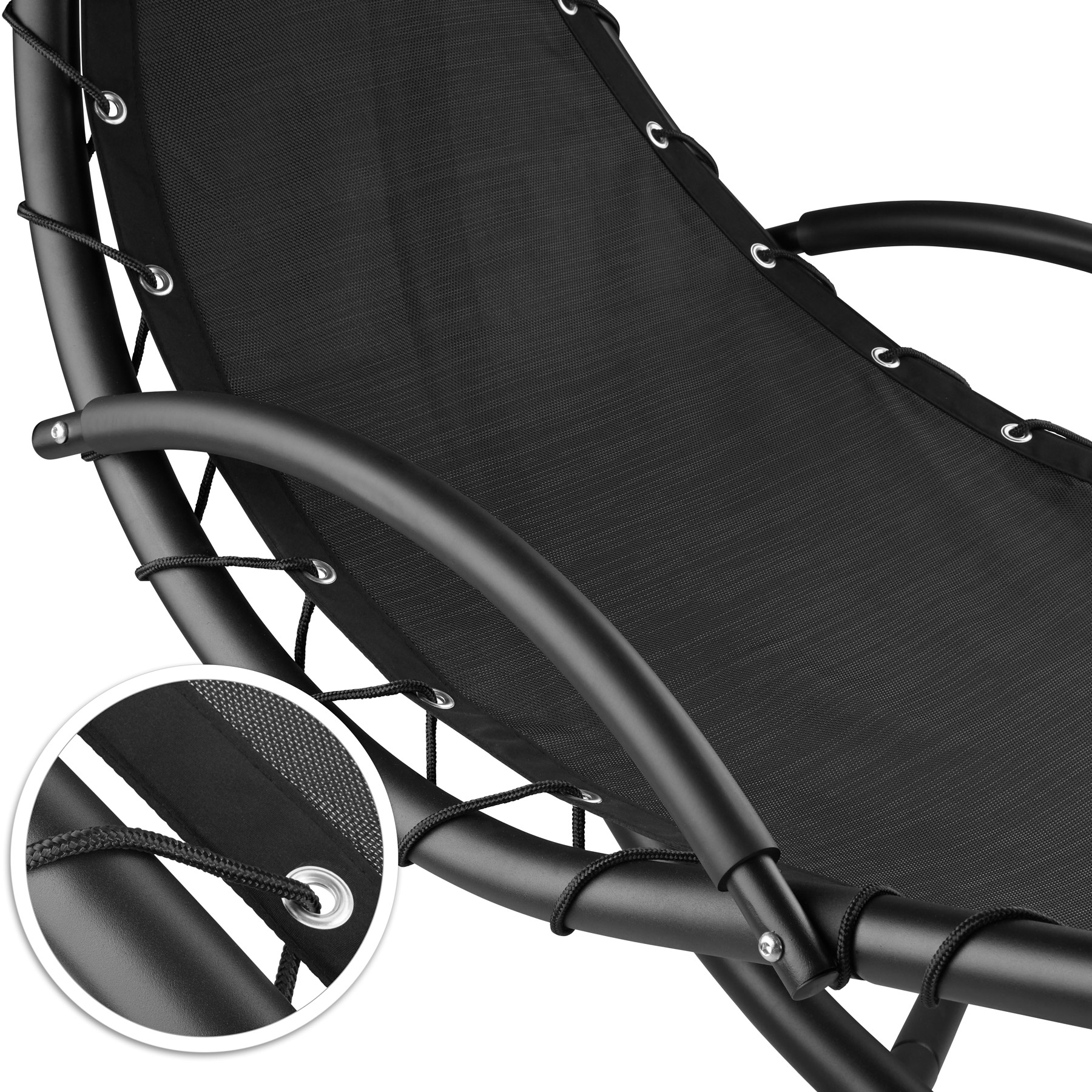 Hanging Lounger Swinging Chair Parasol UV Outoor Patio Seat Balcony