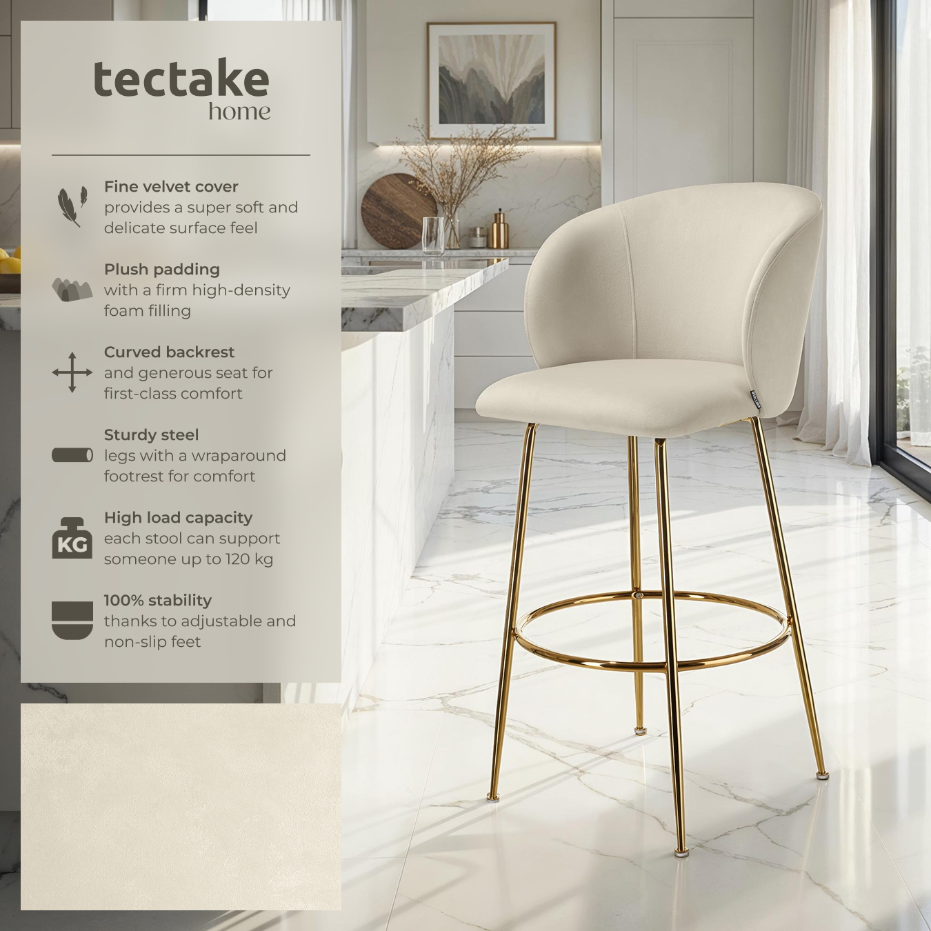 Bar Stools Chairs Faux Velvet Fabric Kitchen Dining Room Furniture Home Office - Picture 27 of 37