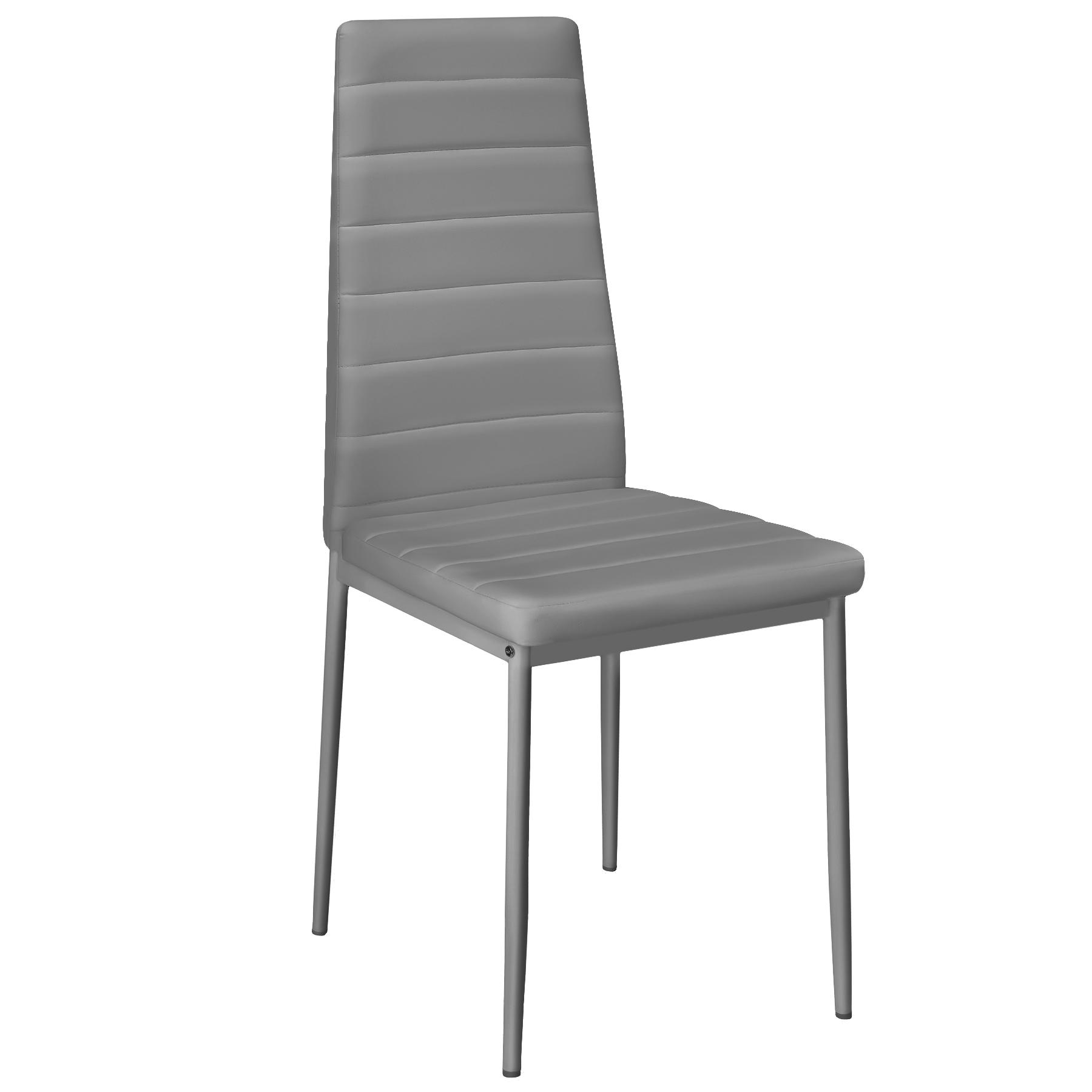 Dining Chair Set Kitchen Living Room Furniture Faux Leather Chairs Thick Padding - Picture 37 of 61