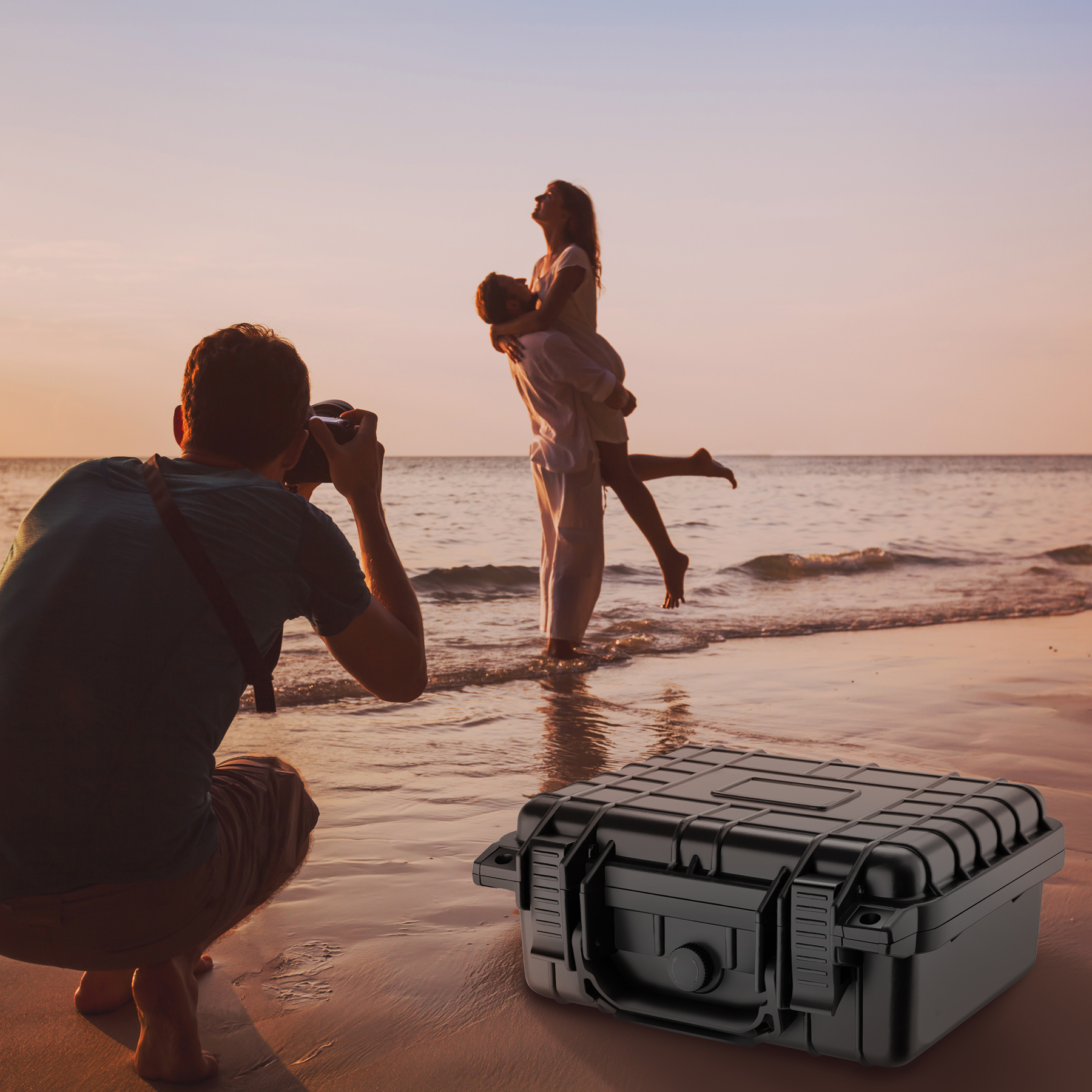 Camera Case Hard Shell Box Photography Travel Protective Waterproof Universal - Picture 11 of 37