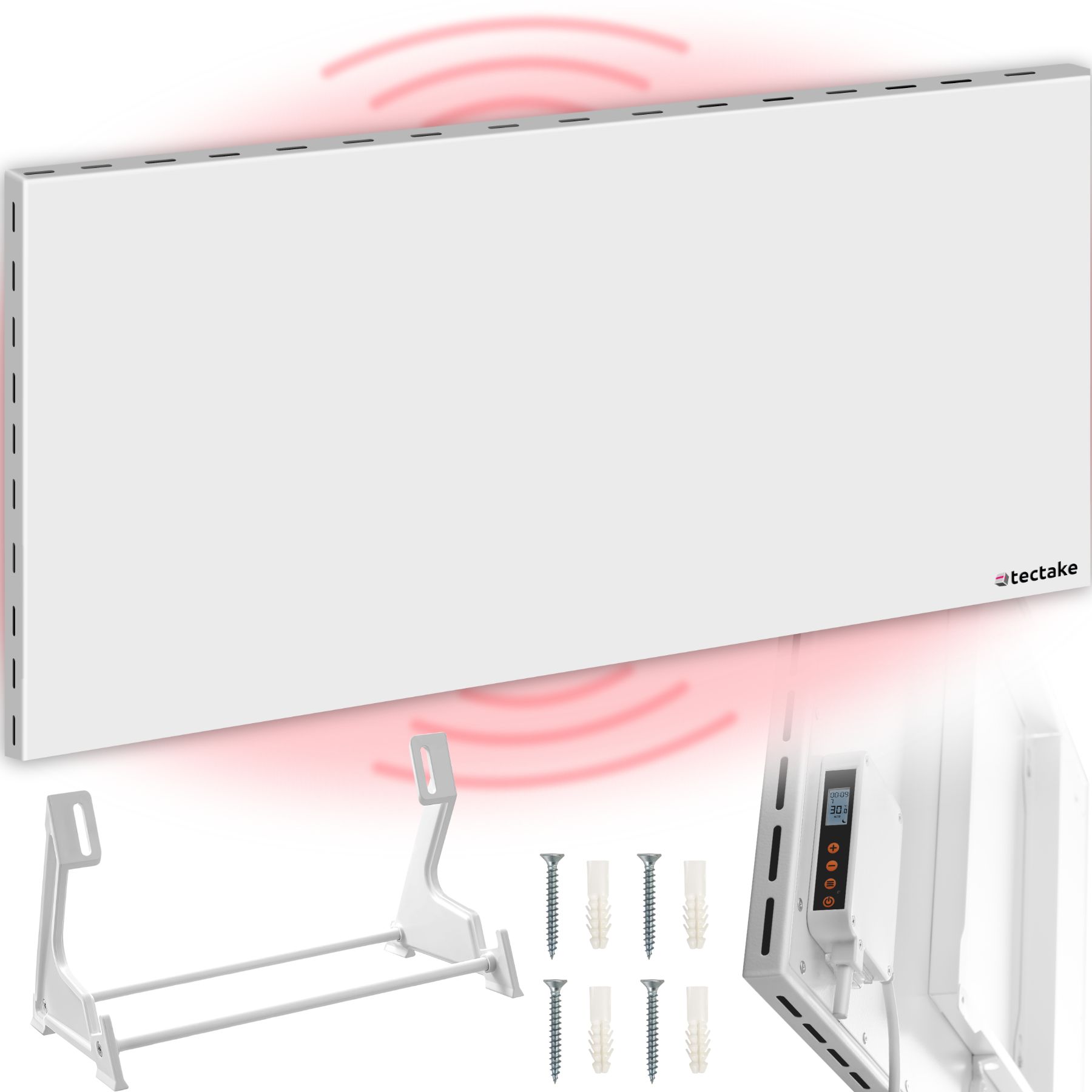 Painel aquecedor híbrido infravermelho com termostato e proteção contra ultra aquecimento - 1100 W