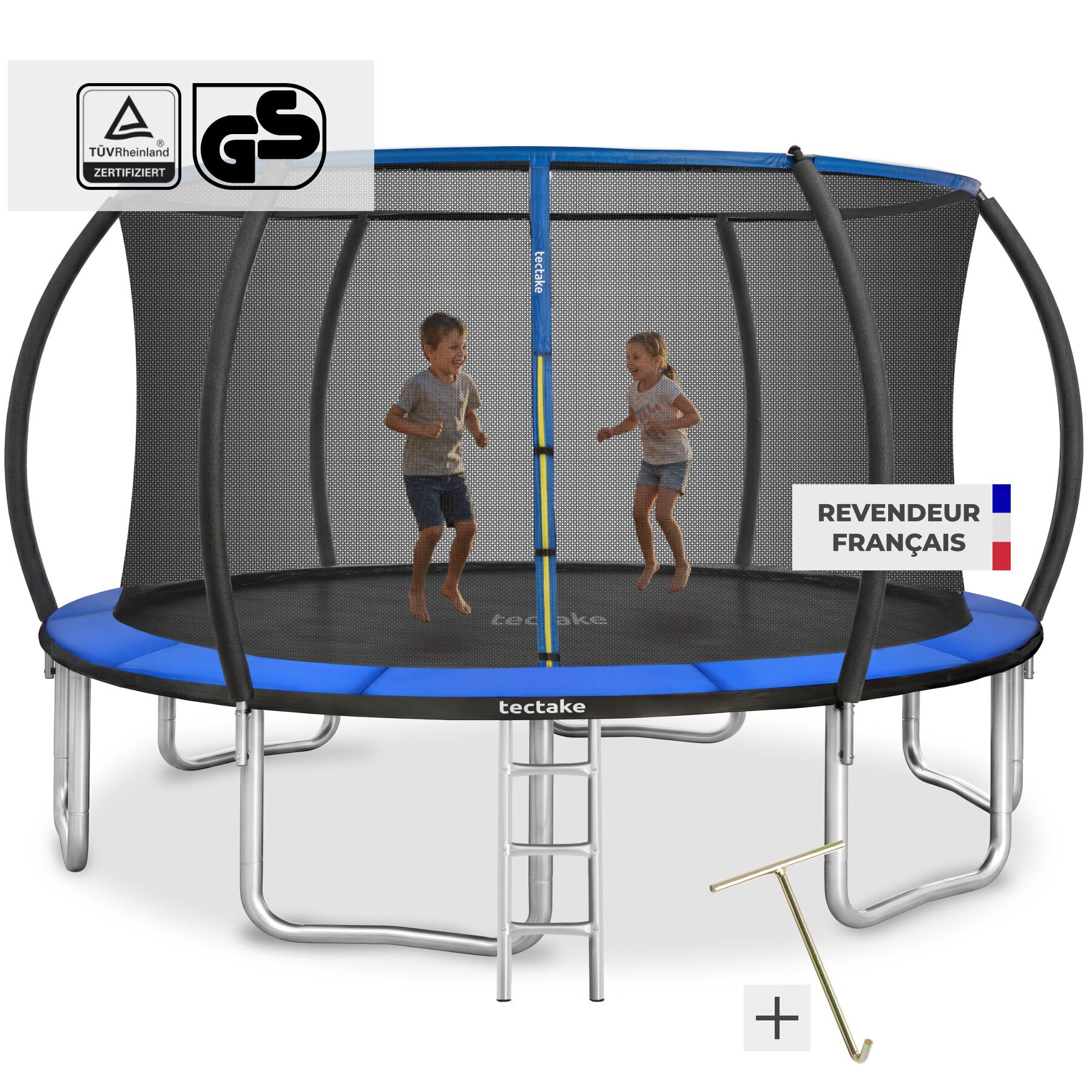 Trampoline JUMPY avec filet de sécurité - 366 cm | tectake
