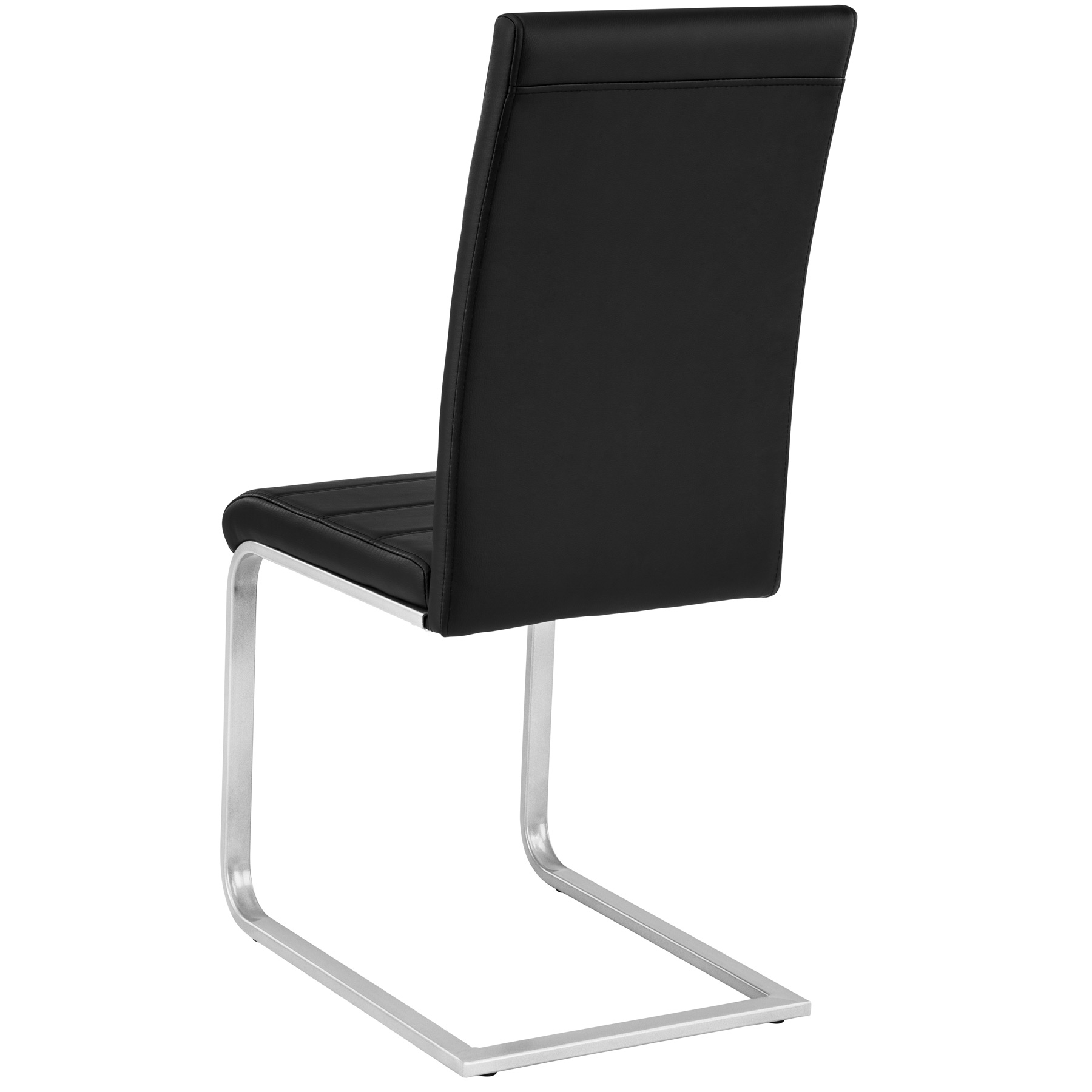 Cantilevered Chairs set of 4 Modern Leatherette Office Table