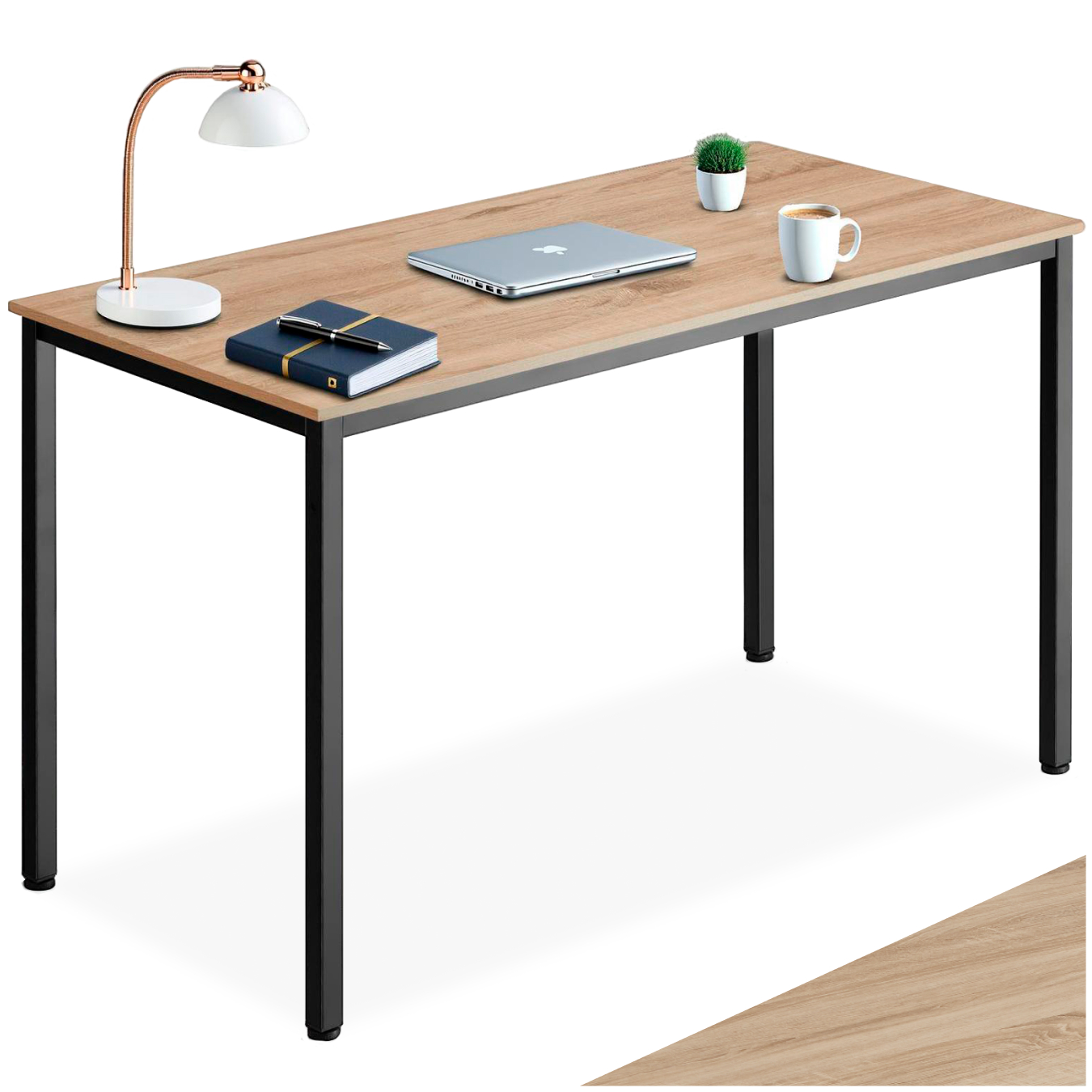 Bureau Vanport 120x60x75,5cm - Industrieel licht hout, eiken Sonoma