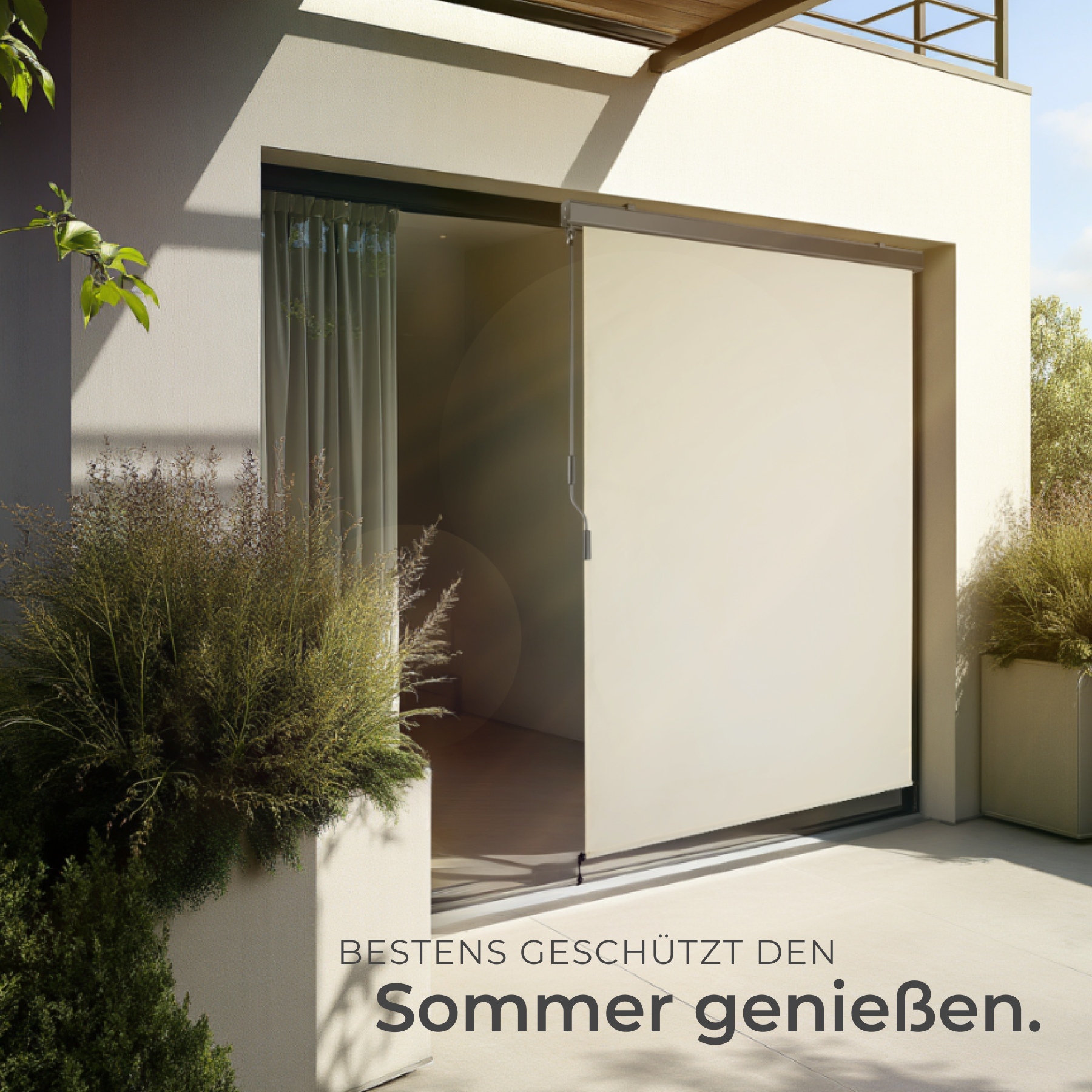 Balkonmarkise Sonnendach Sichtschutz Wandhalterung Markise Terrassenüberdachung