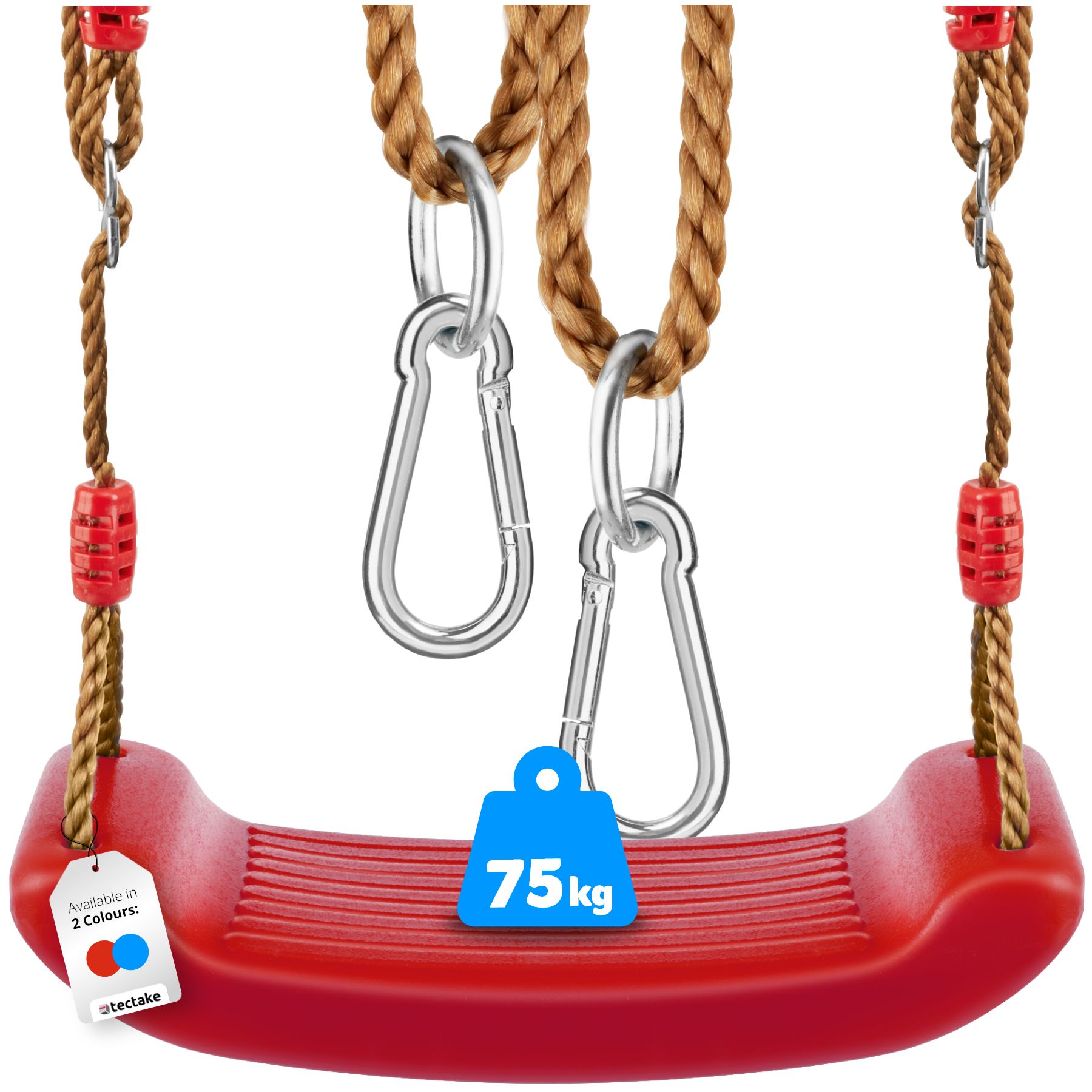 Swing - slip-resistant, height-adjustable - red