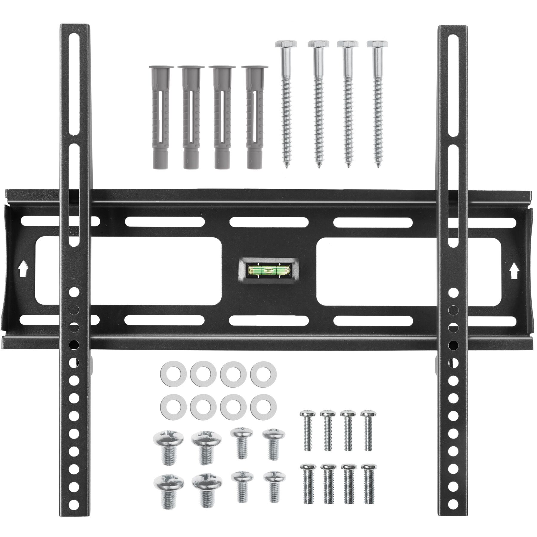 Suporte de parede rígido para TV de 26" a 75" (66-191 cm), VESA 400 x 400, suporta até 100 kg - preto
