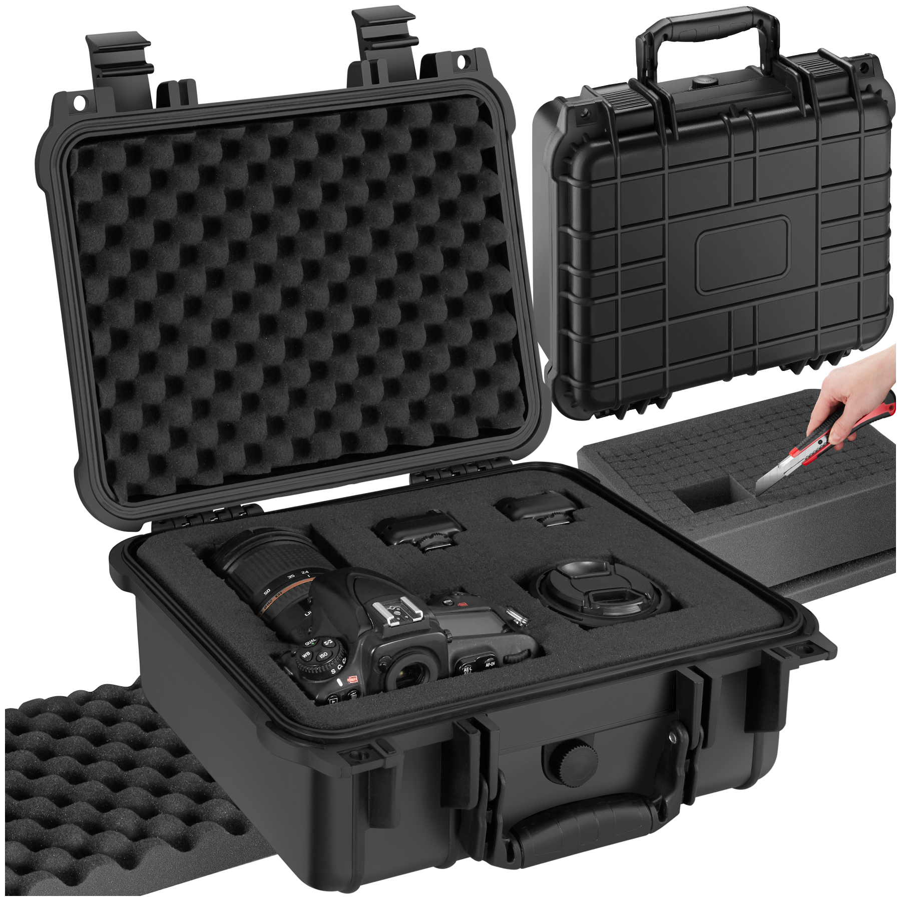 Camera Case Hard Shell Box Photography Travel Protective Waterproof Universal - Picture 14 of 37