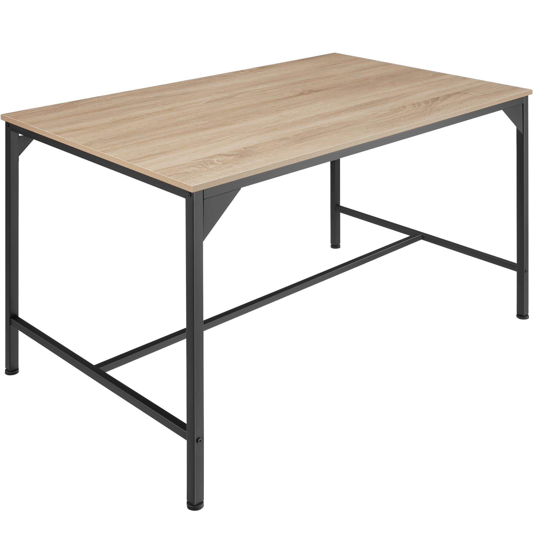 Mesa de jantar Belfast 120x75x75cm - Madeira industrial clara, carvalho Sonoma | tectake