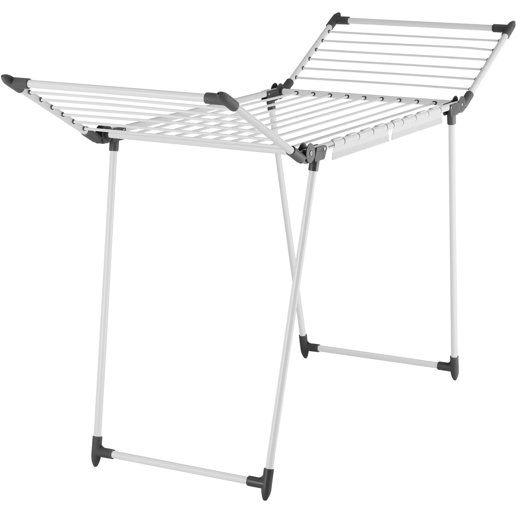 Life drying rack, 18 m drying length, foldable - white