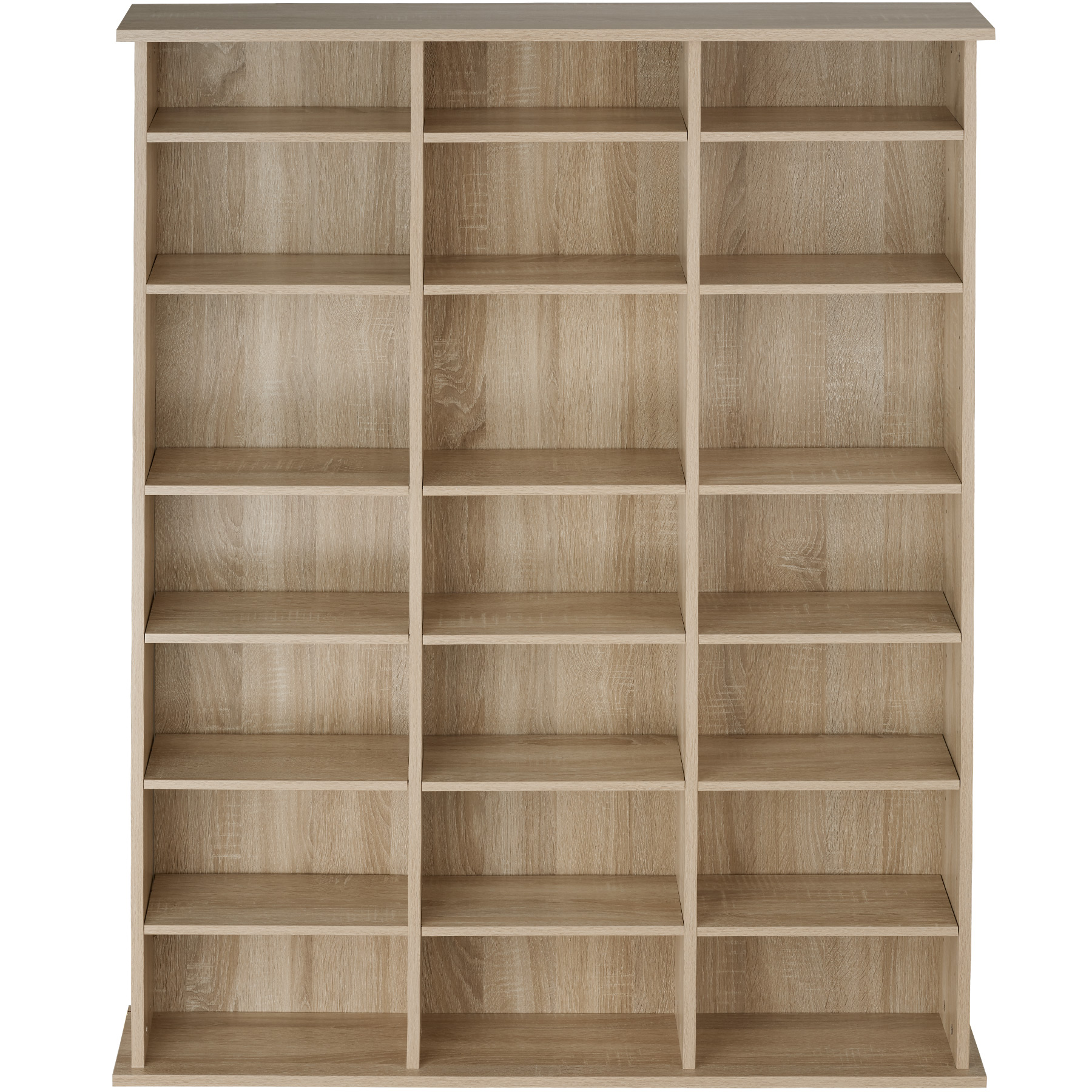 CD Bookcase MDF Board DVD Rack 18 Shelves Storage DIY Funiture Office