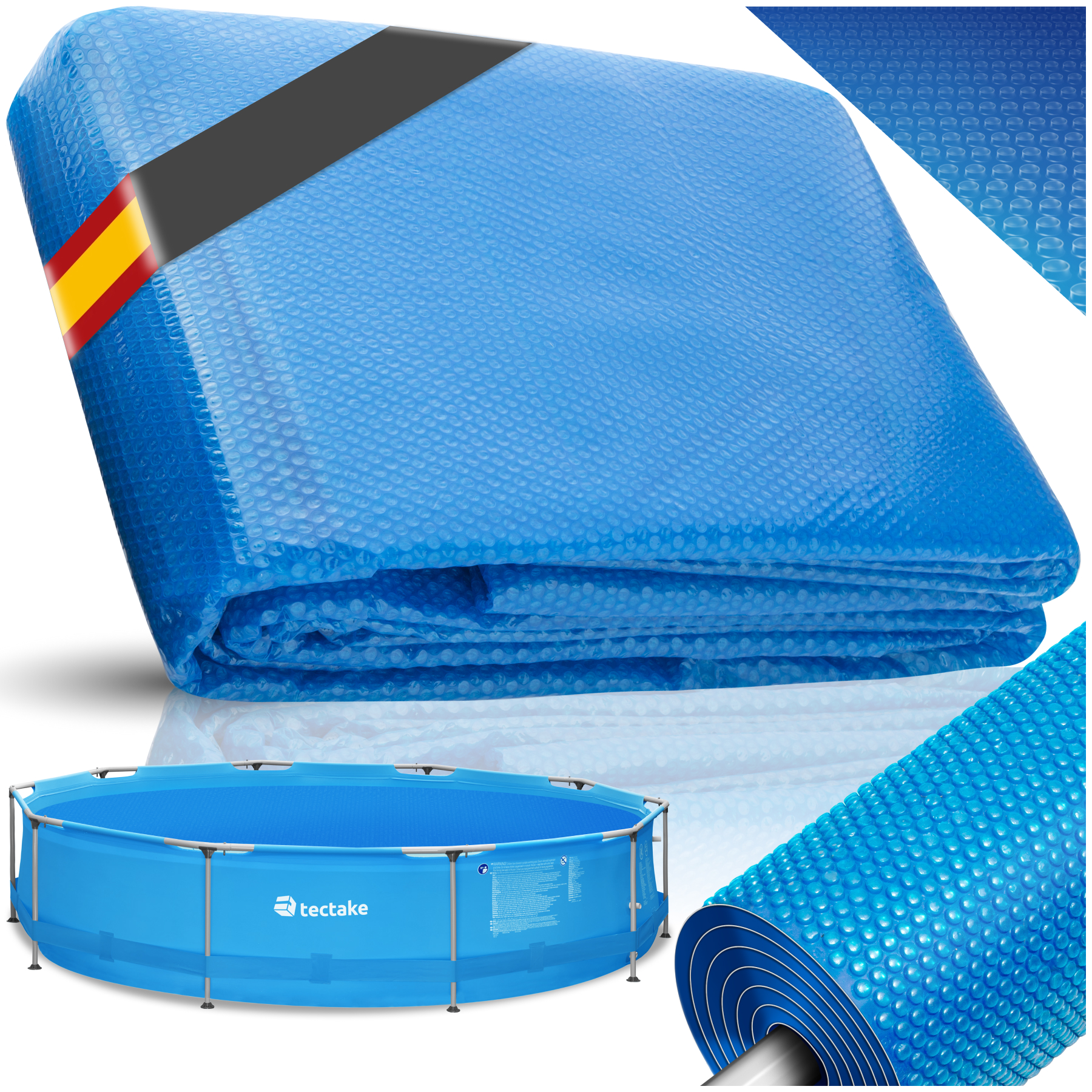 Cubierta solar para piscina - Ø 300 cm | tectake