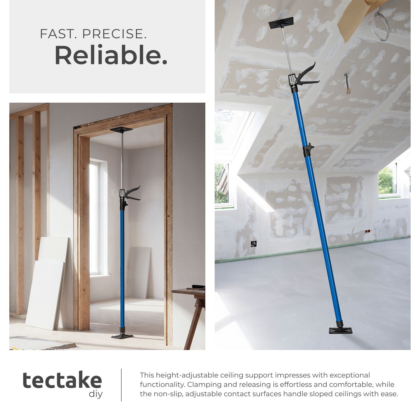Plasterboard Props Drywall Panel Prop Ceiling Support Builders Adjustable Tools - Produktbild 3