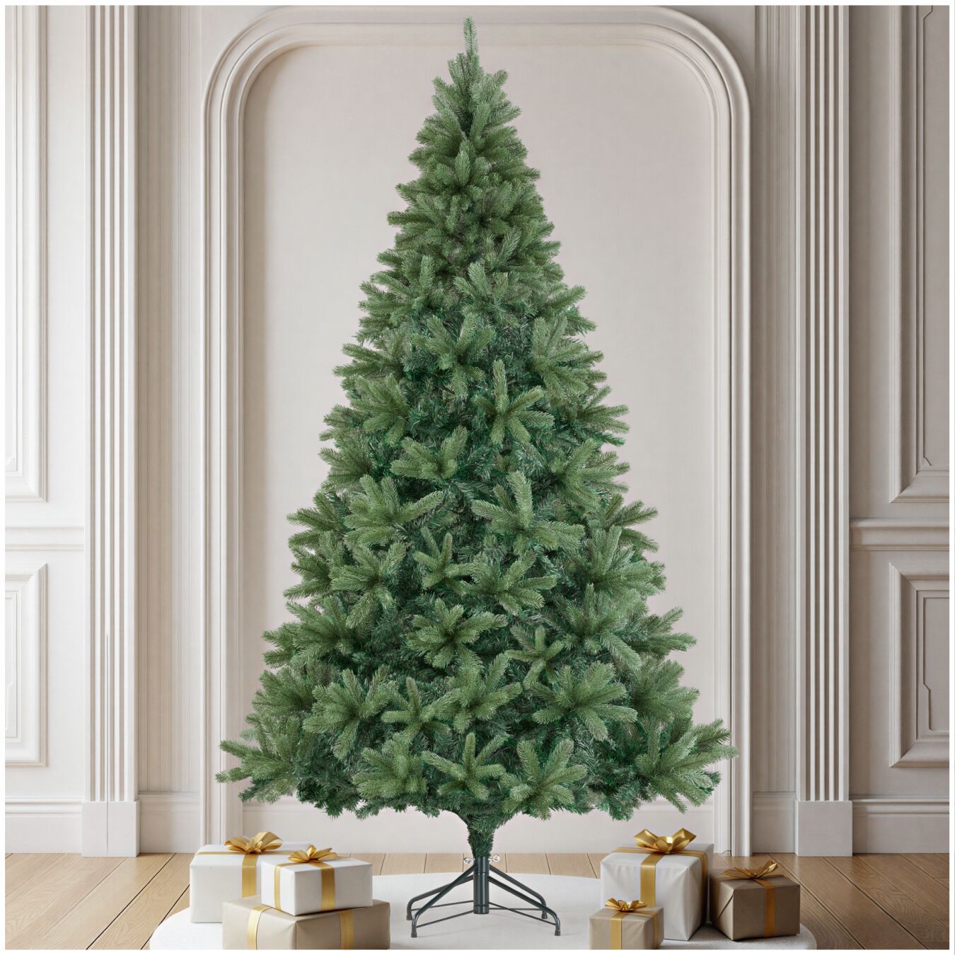 Weihnachtsbaum, verschiedene Größen, künstlich in Grün, mit PVC- und Spritzgussnadeln, detailliert und naturgetreu - grün | tectake
