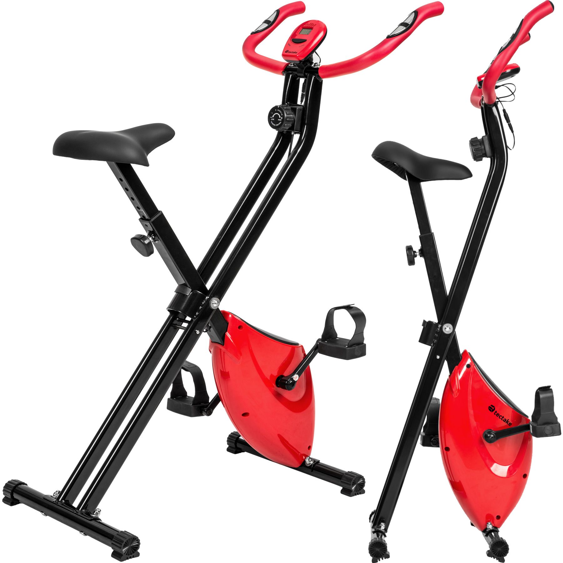 Heimtrainer FitX-Bike, klappbar mit Trainingscomputer - 113 x 41 x 81 cm