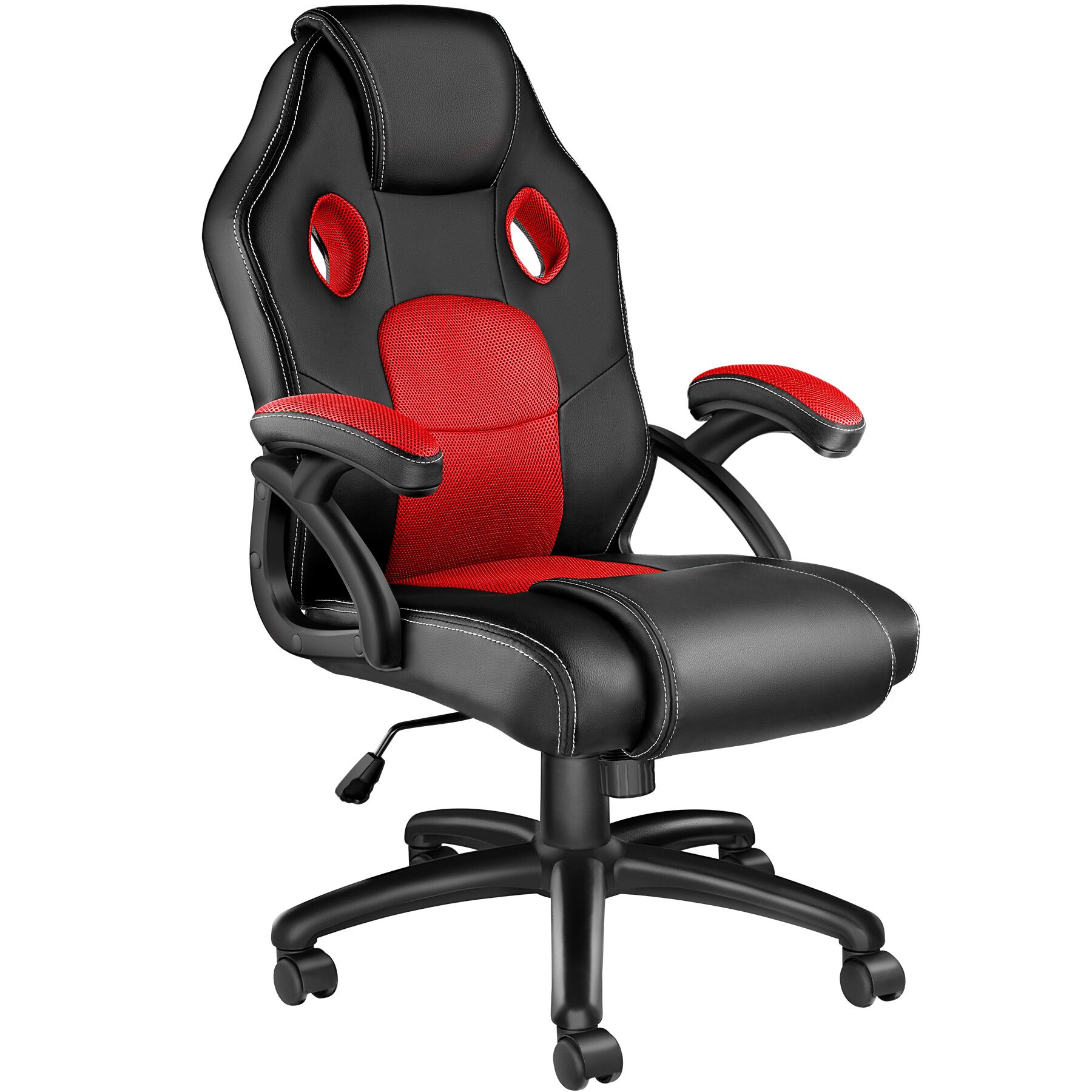 Tectake Gmbh Bürostuhl Mike - Größe 47 Schwarz/Rot 403452