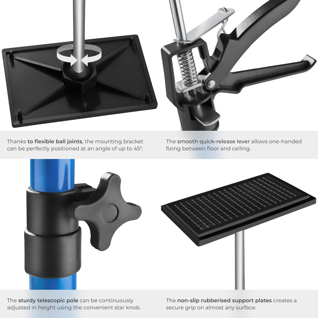 Plasterboard Props Ceiling Adjustable Support Drywall Extendable Prop Set - Produktbild 2