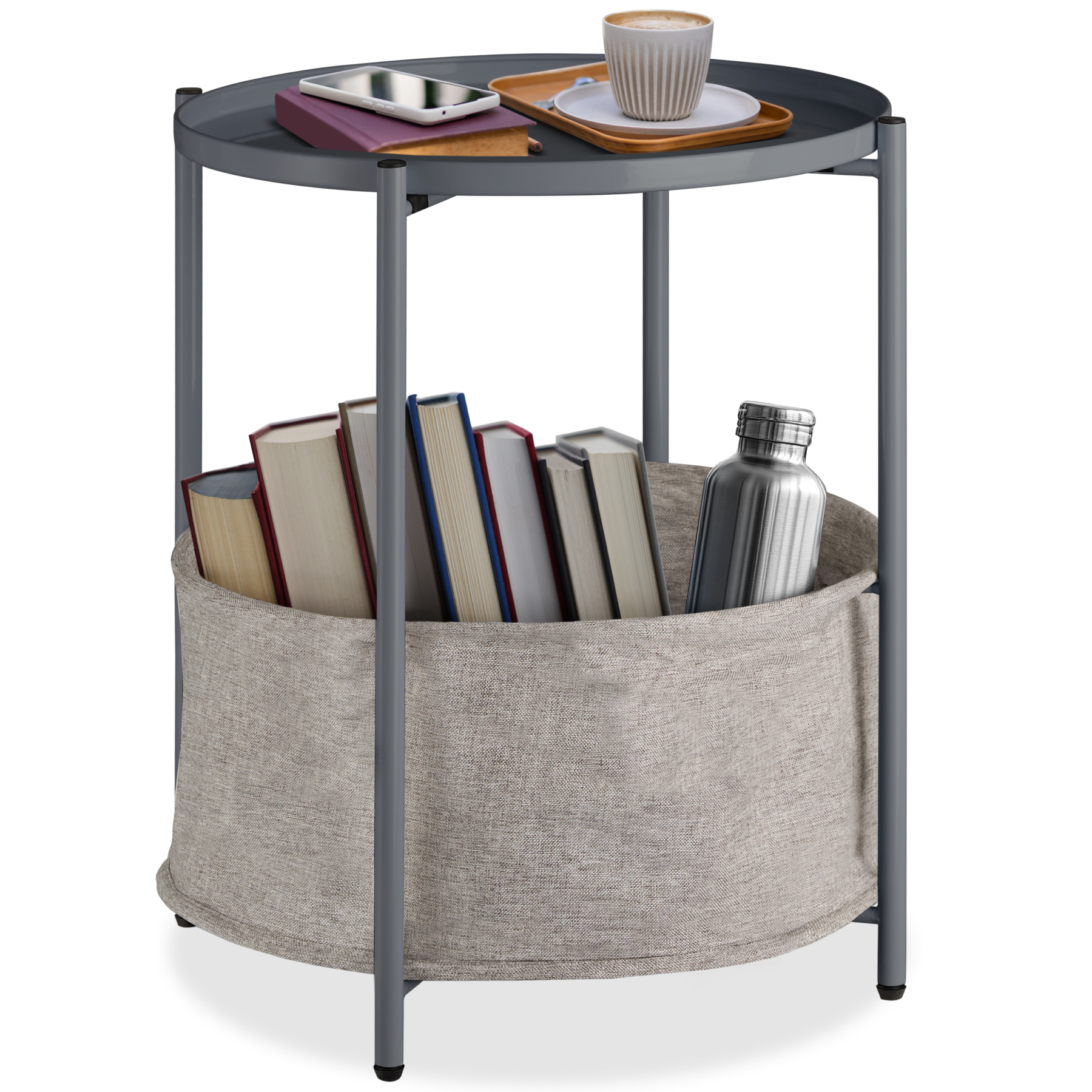 Table d’appoint CANTERBURY 45,5x45,5x53cm - gris foncé