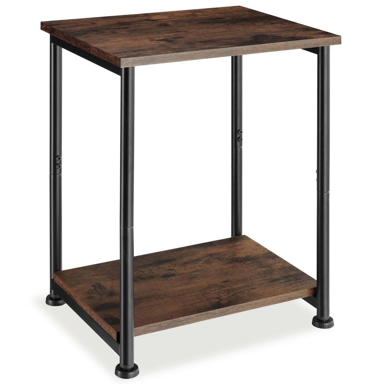 Mesa auxiliar Yonkers 38,5 x 30 x 51,5 cm - Madera industrial oscura, rústica | tectake