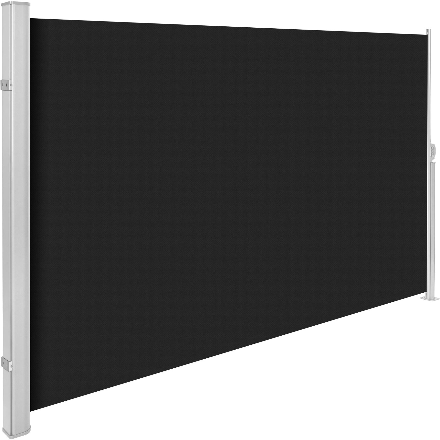 tectake Seitenarmmarkise aus Aluminium, ausziehbar bis 300 cm, automatischer Aufrollmechanismus