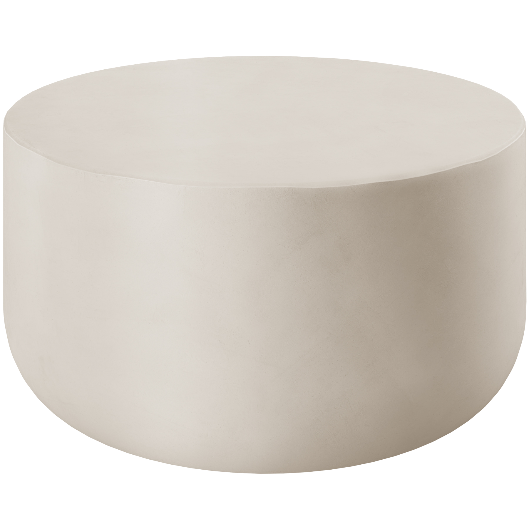 Mesa de centro redonda RONAN, para interior e exterior, 31 kg, 80x39,5 cm - branco