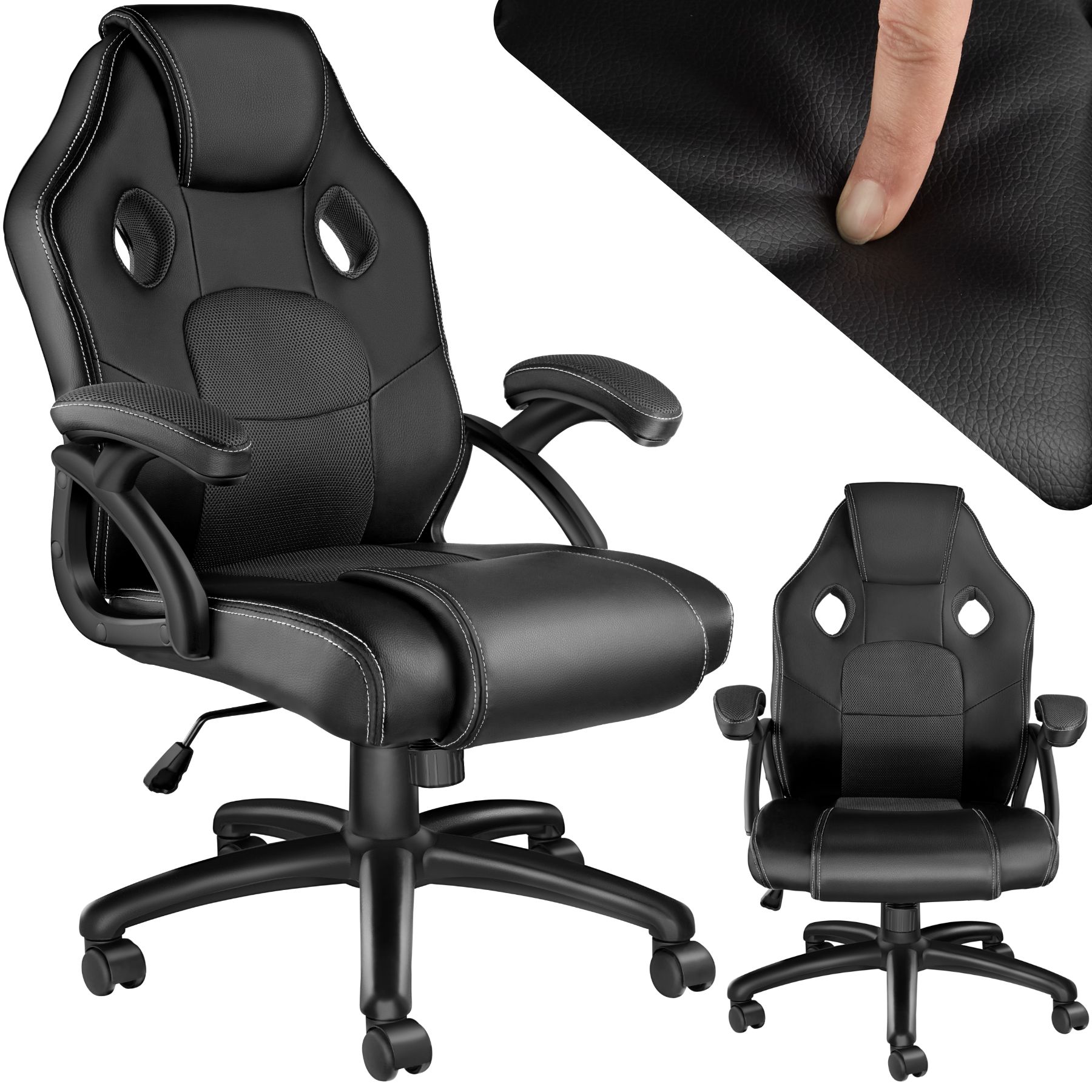 Sedia da gioco racing Mike - nero